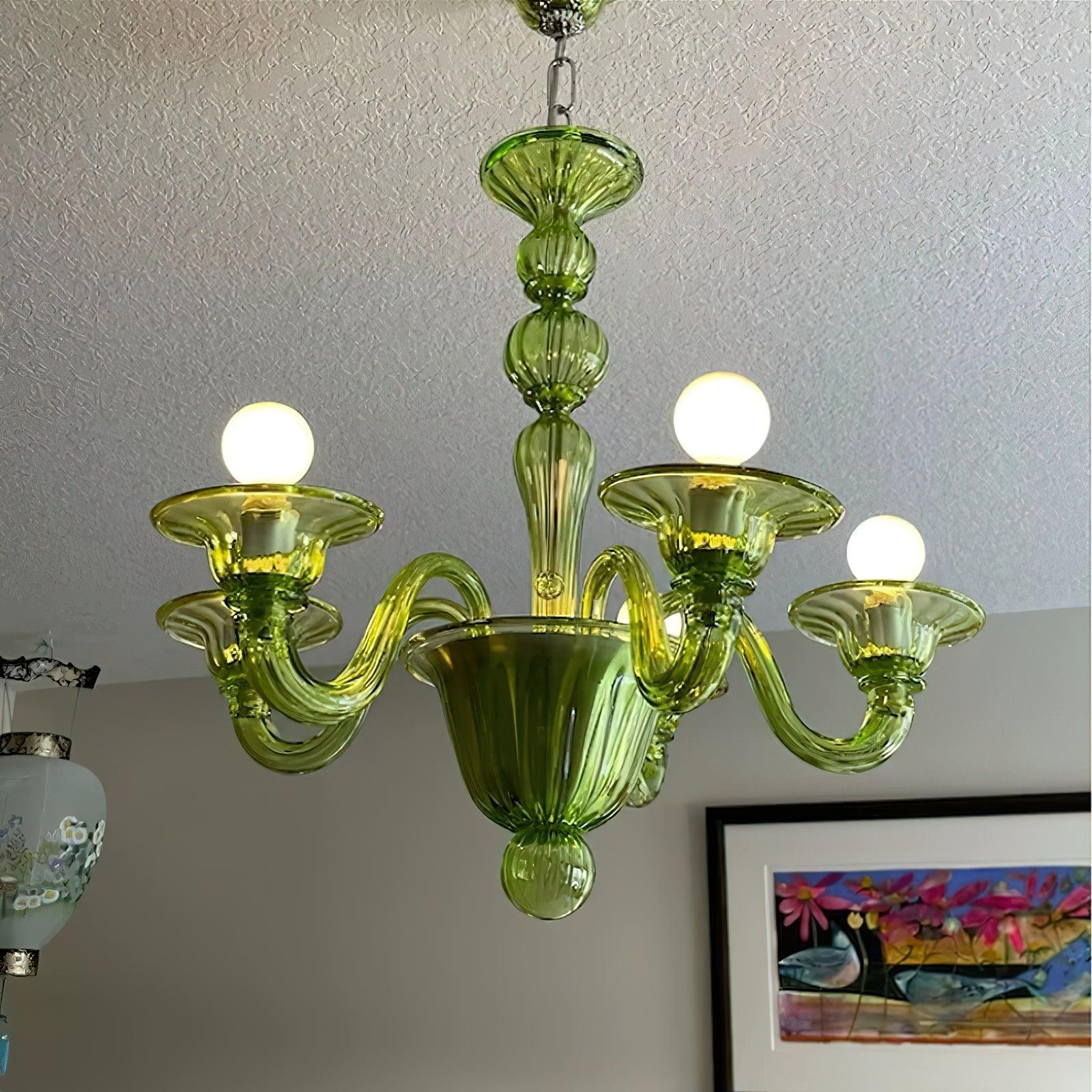 Aurora Chandelier Murano Glass Exotic - Letslighting