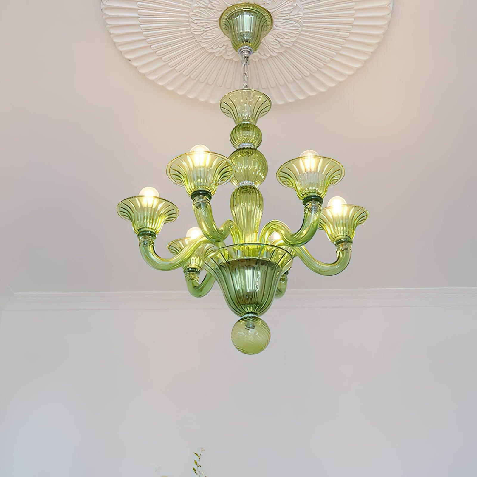 Aurora Chandelier Murano Glass Exotic - Letslighting