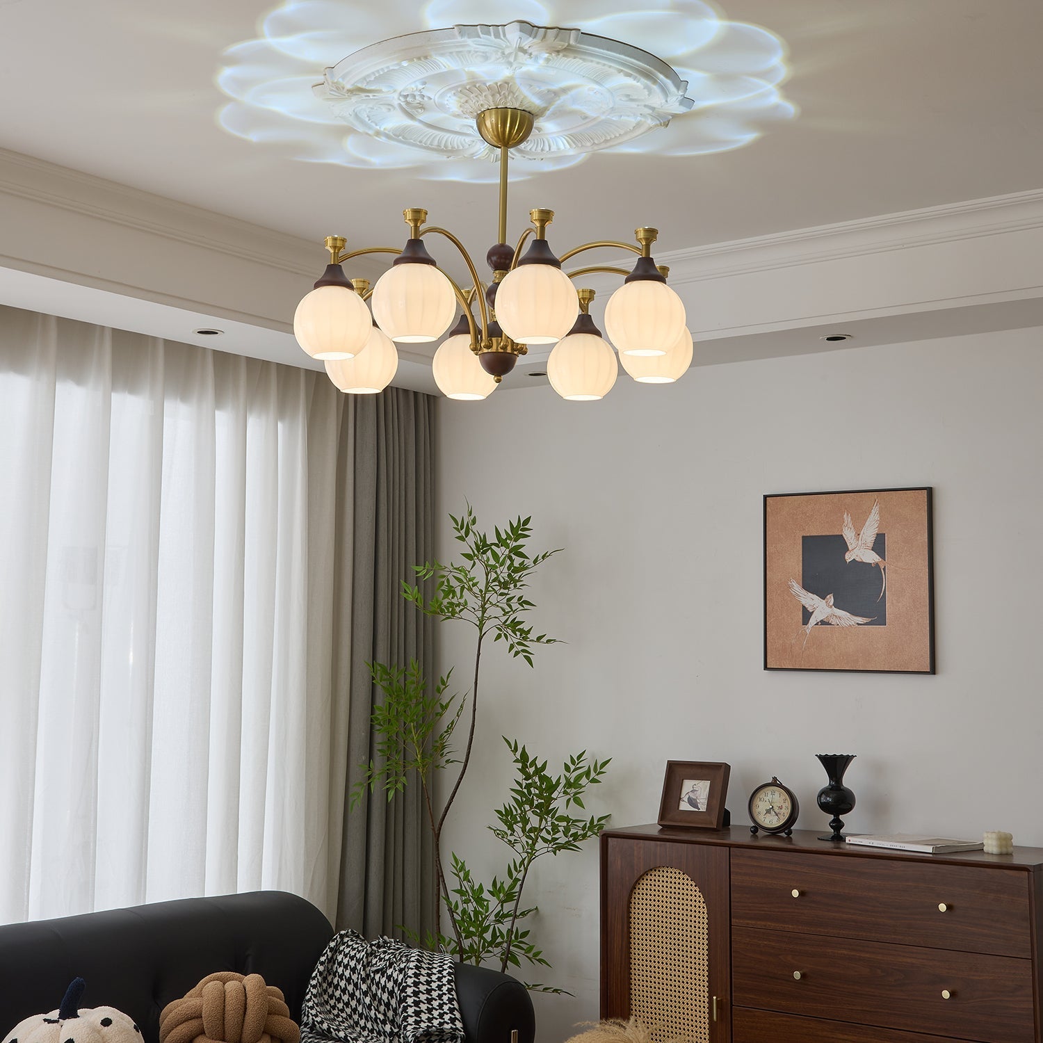 Illoros Traditional Elegance Wood Chandelier - Letslighting