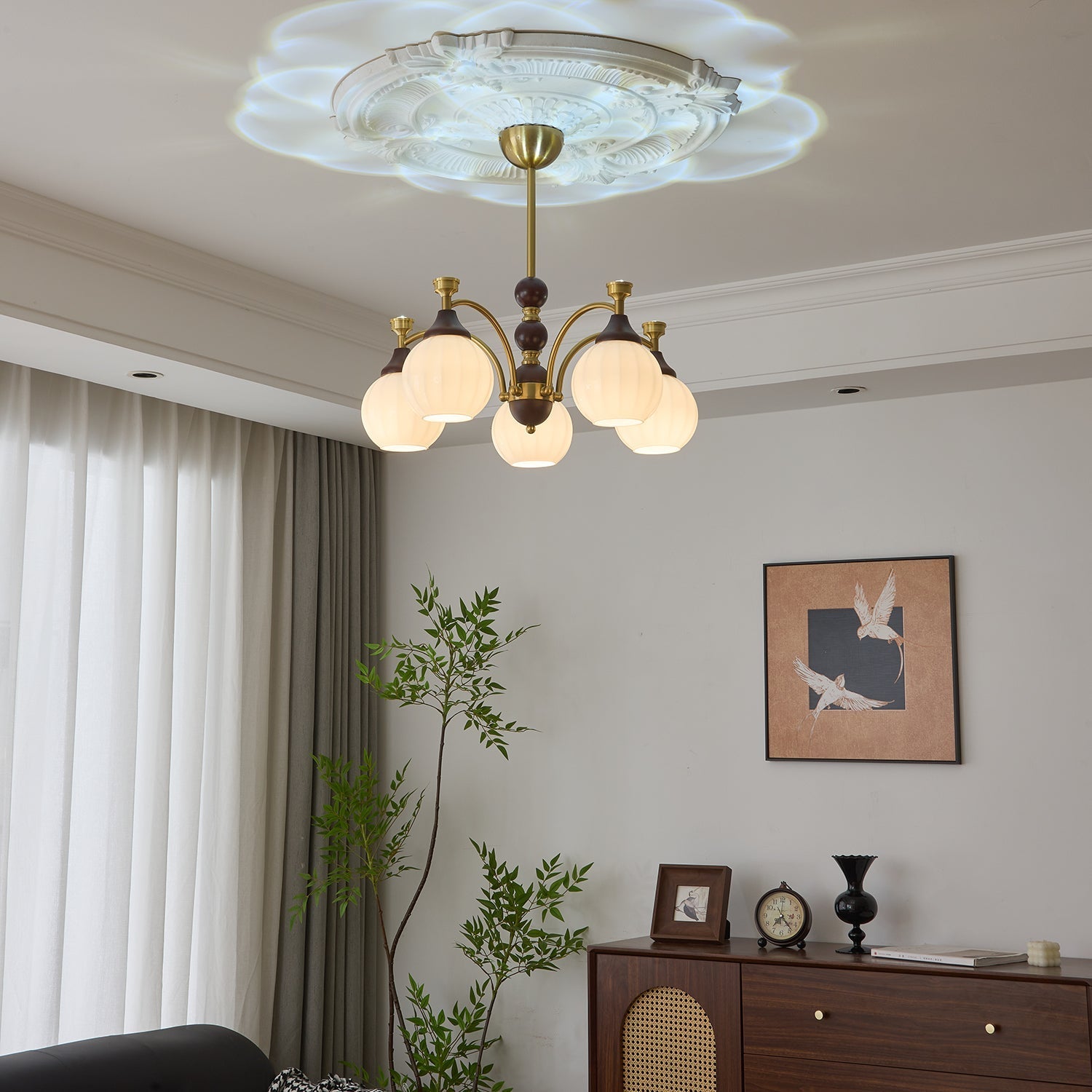 Illoros Traditional Elegance Wood Chandelier - Letslighting