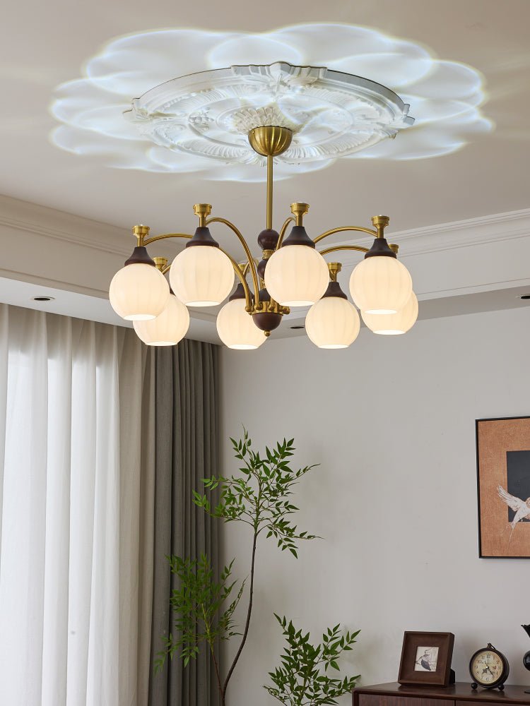 Illoros Traditional Elegance Wood Chandelier - Letslighting