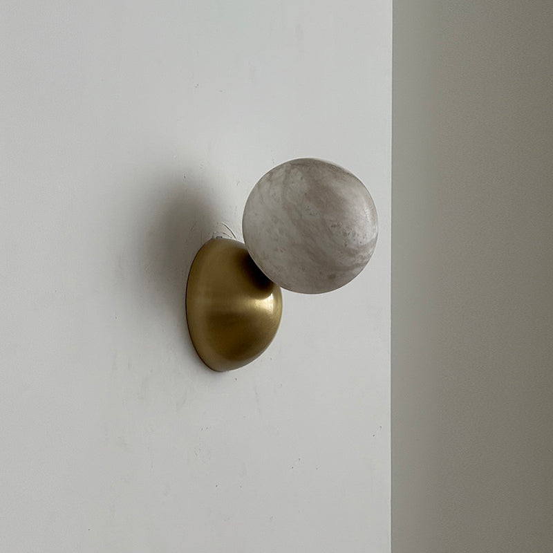 Arca Modern Minimalist Eclipse Mrable Wall Lamp - Letslighting