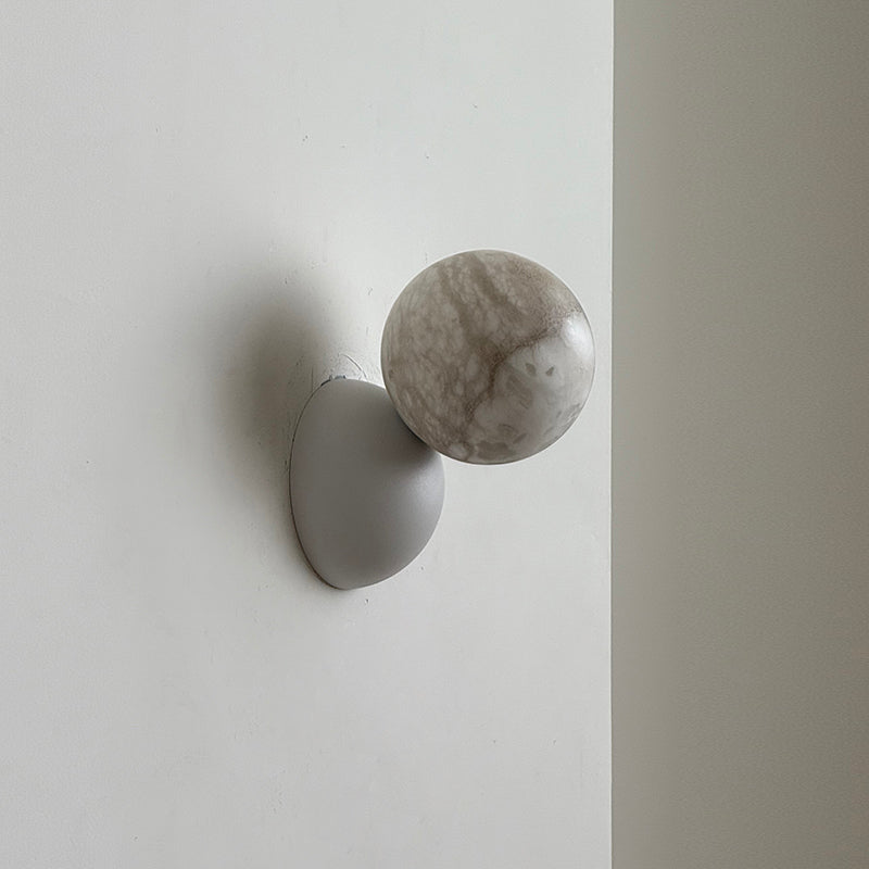 Arca Modern Minimalist Eclipse Mrable Wall Lamp - Letslighting