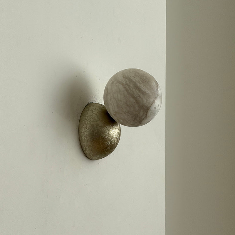 Arca Modern Minimalist Eclipse Mrable Wall Lamp - Letslighting