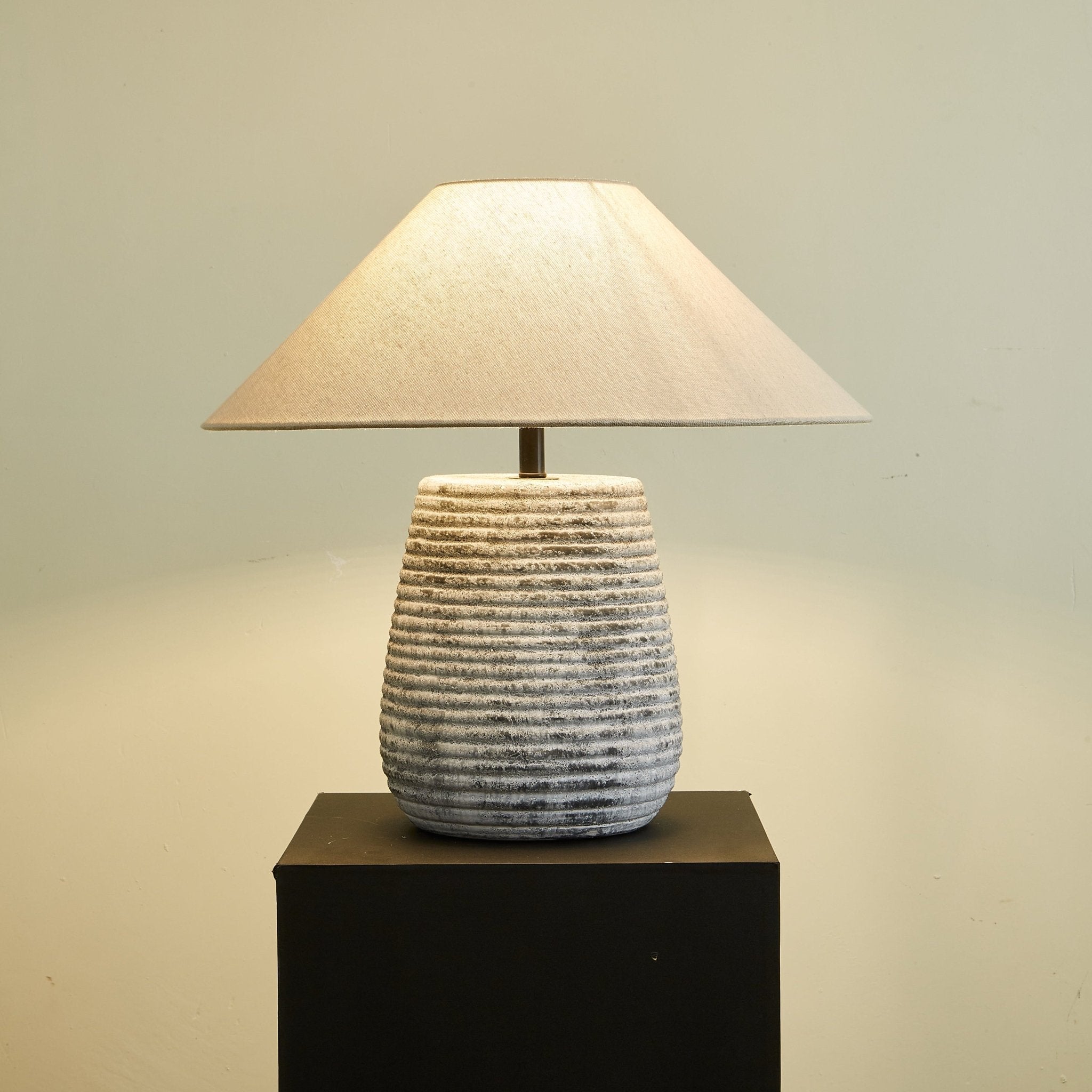 Clarissa Clear Fabric Table Lamp - Letslighting
