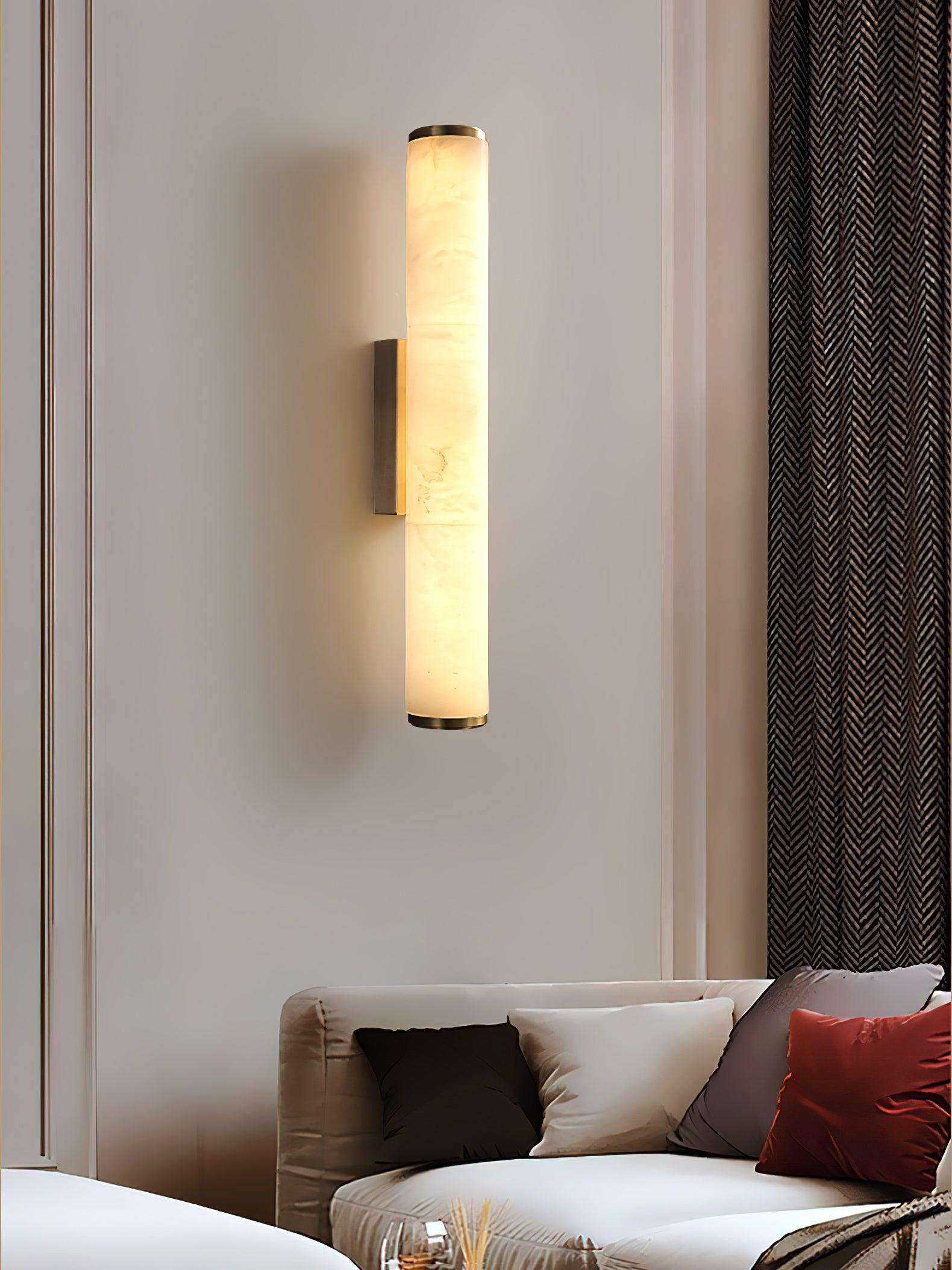 Nyvynor Rectangular Alabaster Wall Light - Letslighting
