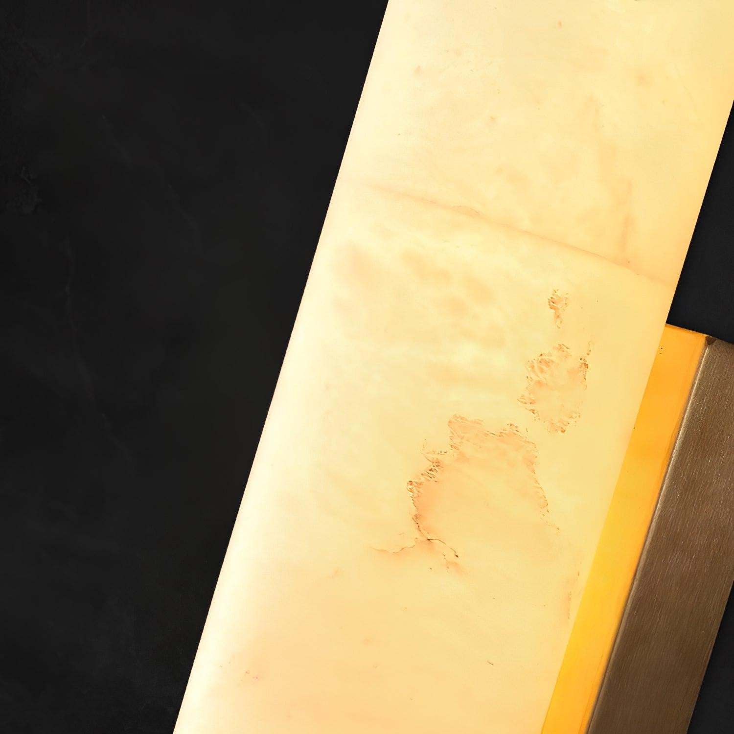 Kristy Alabaster Vertical Cylindrical Wall Lamp - Letslighting