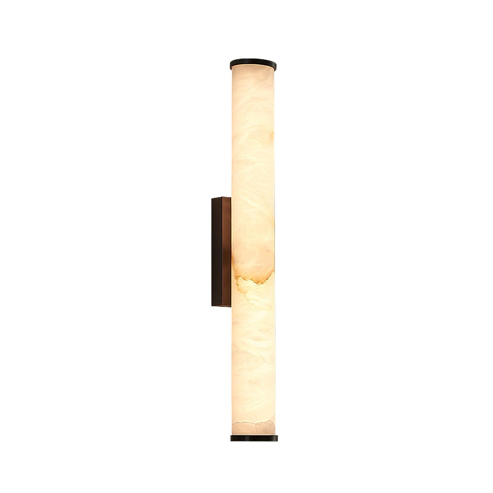 Kristy Alabaster Vertical Cylindrical Wall Lamp - Letslighting