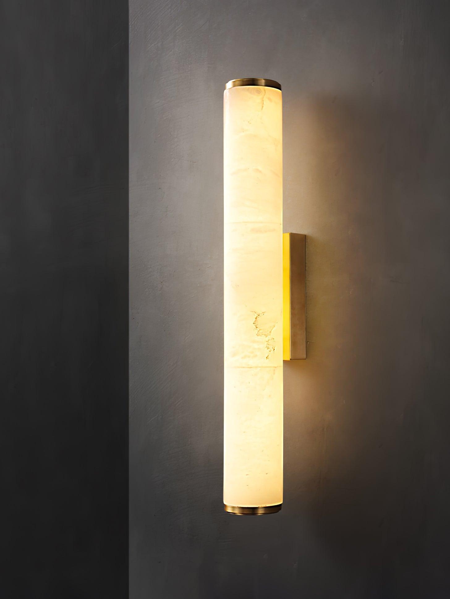 Nyvynor Rectangular Alabaster Wall Light - Letslighting