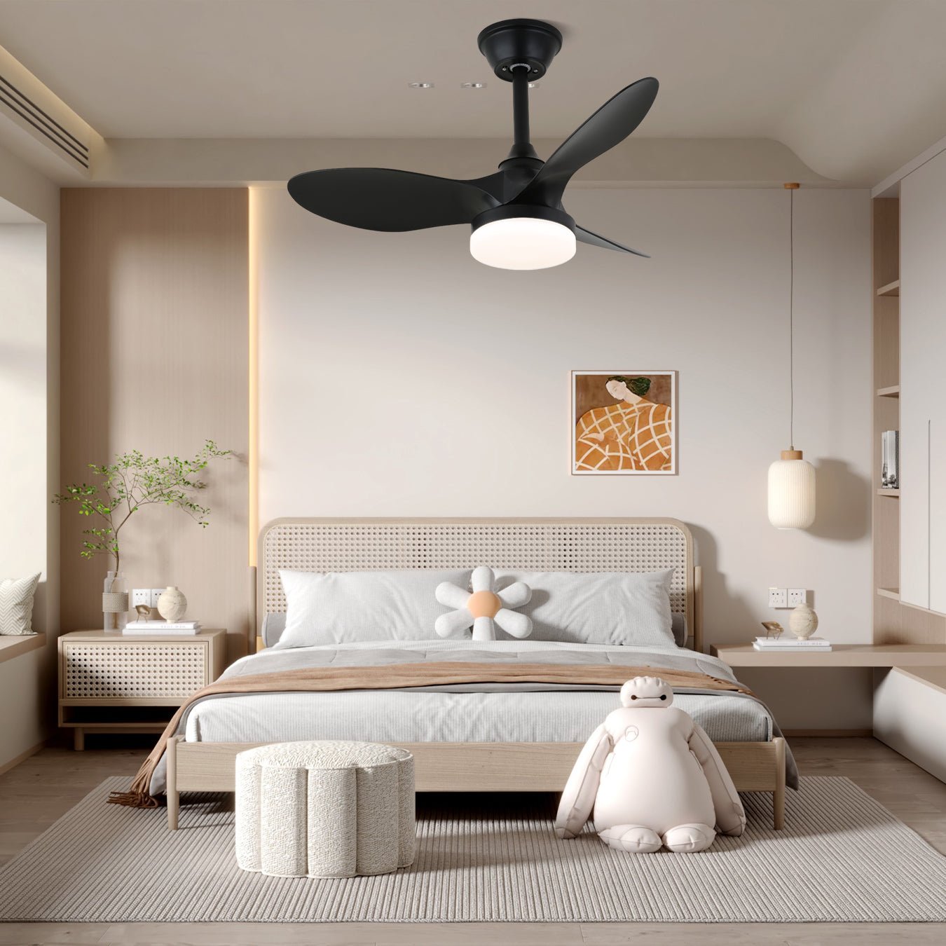 Aelric Modern Ceiling Fan Light - Letslighting