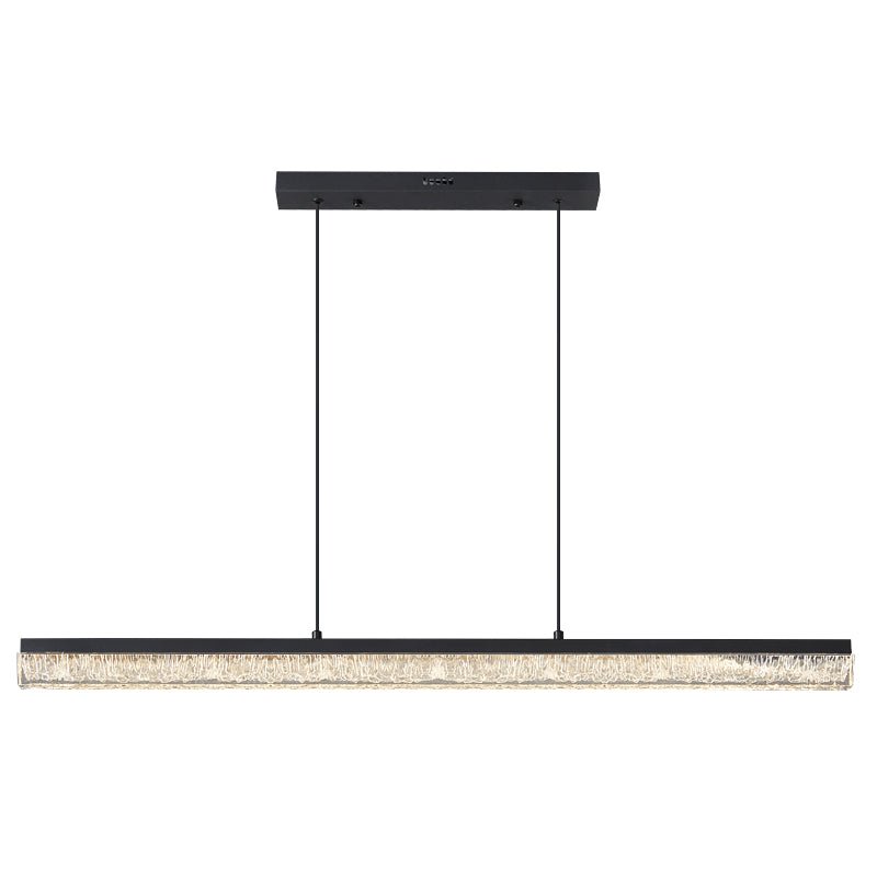 Lustra Pendant Light Black Acrylic Linear - Letslighting