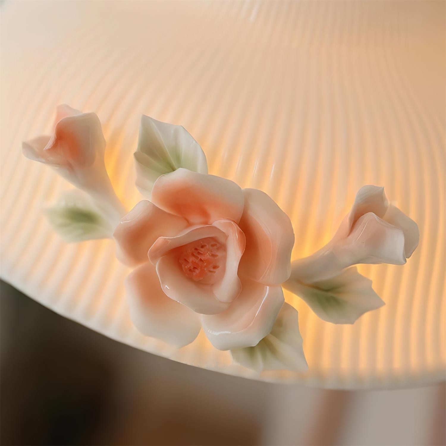 Camellia Pendant Lamp Romantic Porcelain Blossom - Letslighting