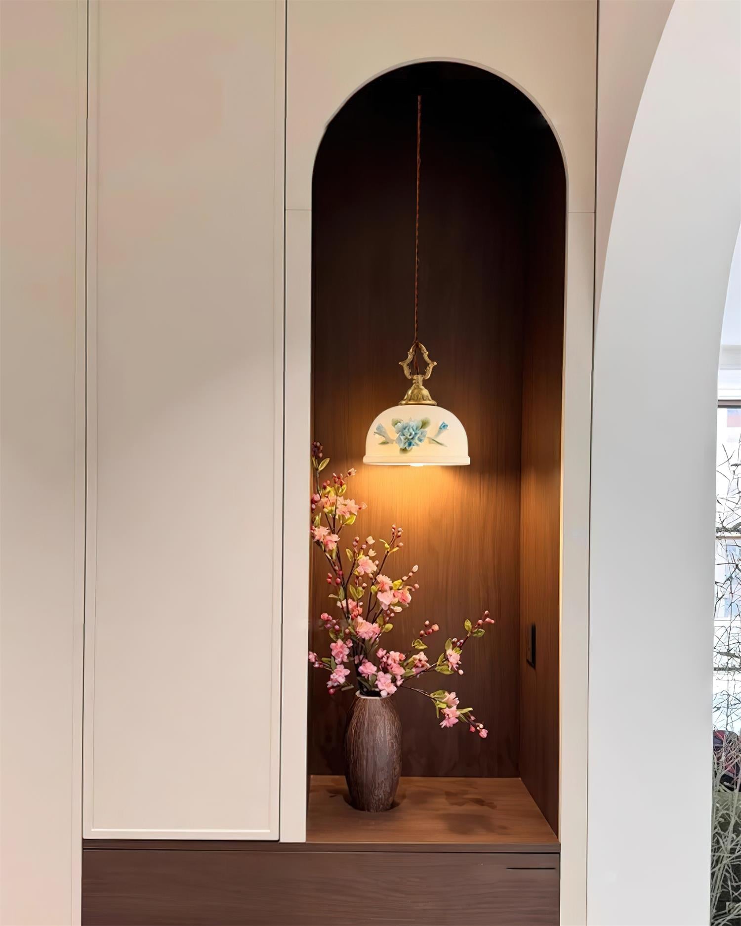 Camellia Pendant Lamp Romantic Porcelain Blossom - Letslighting