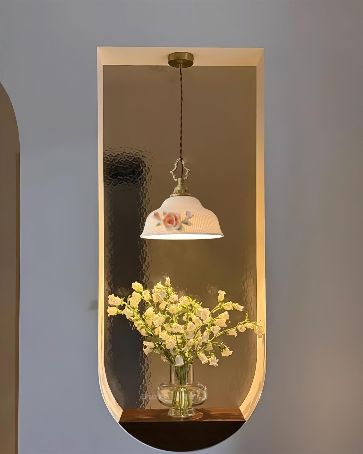 Camellia Pendant Lamp Romantic Porcelain Blossom - Letslighting