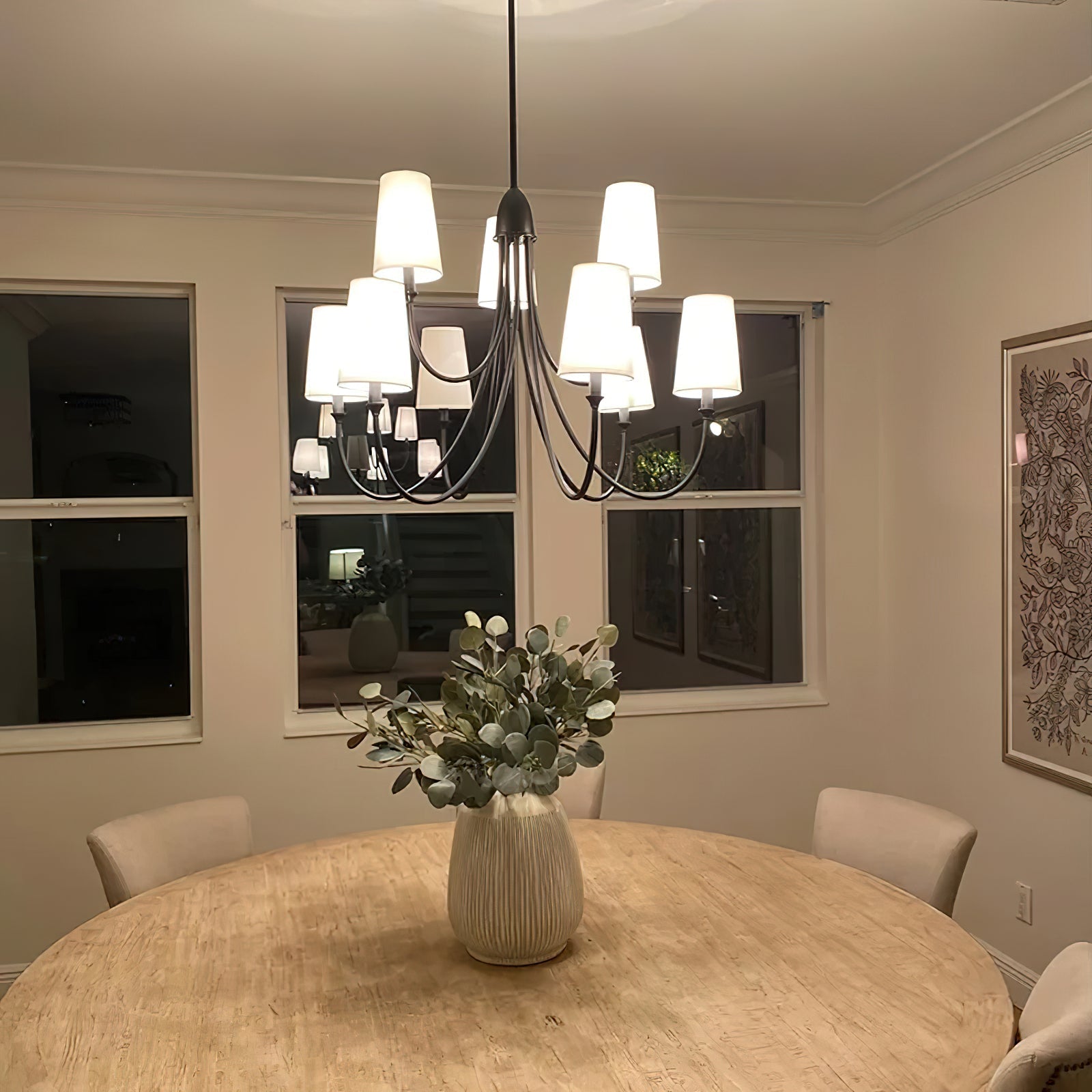 Lumin Premium Vintage Industrial Fabric Chandelier - Letslighting