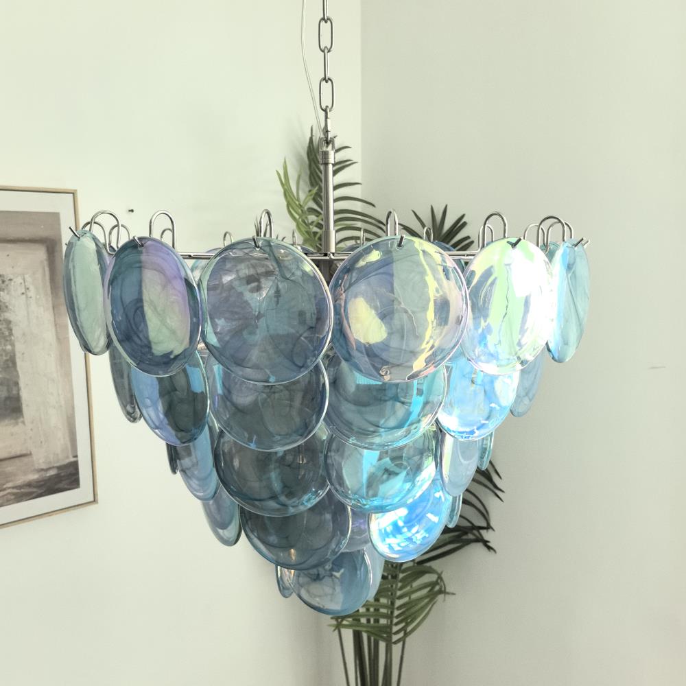 Camisa Chandelier Murano Glass Disc Layers - Letslighting