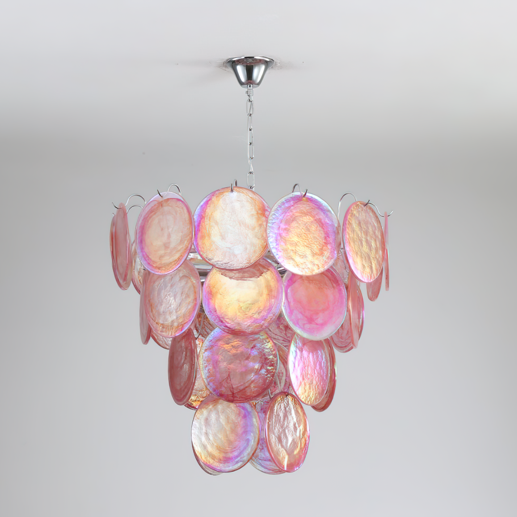 Camisa Chandelier Murano Glass Disc Layers - Letslighting