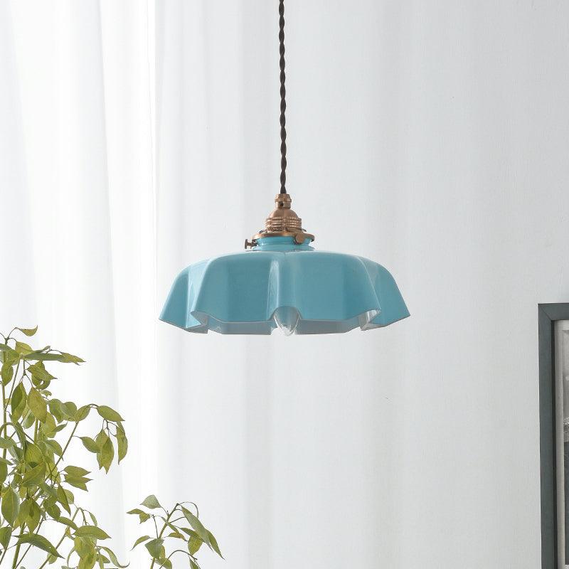 Aria Farmhouse Ruffled Pendant Light