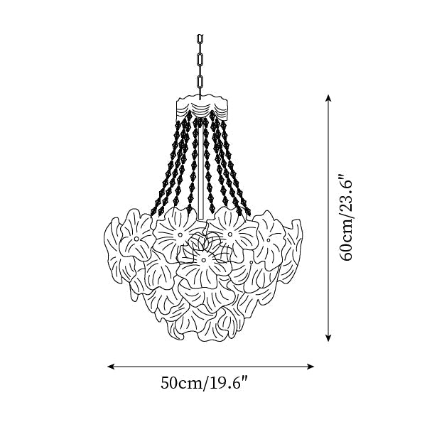 Campina Chandelier Crystal Flower Tiered - Letslighting