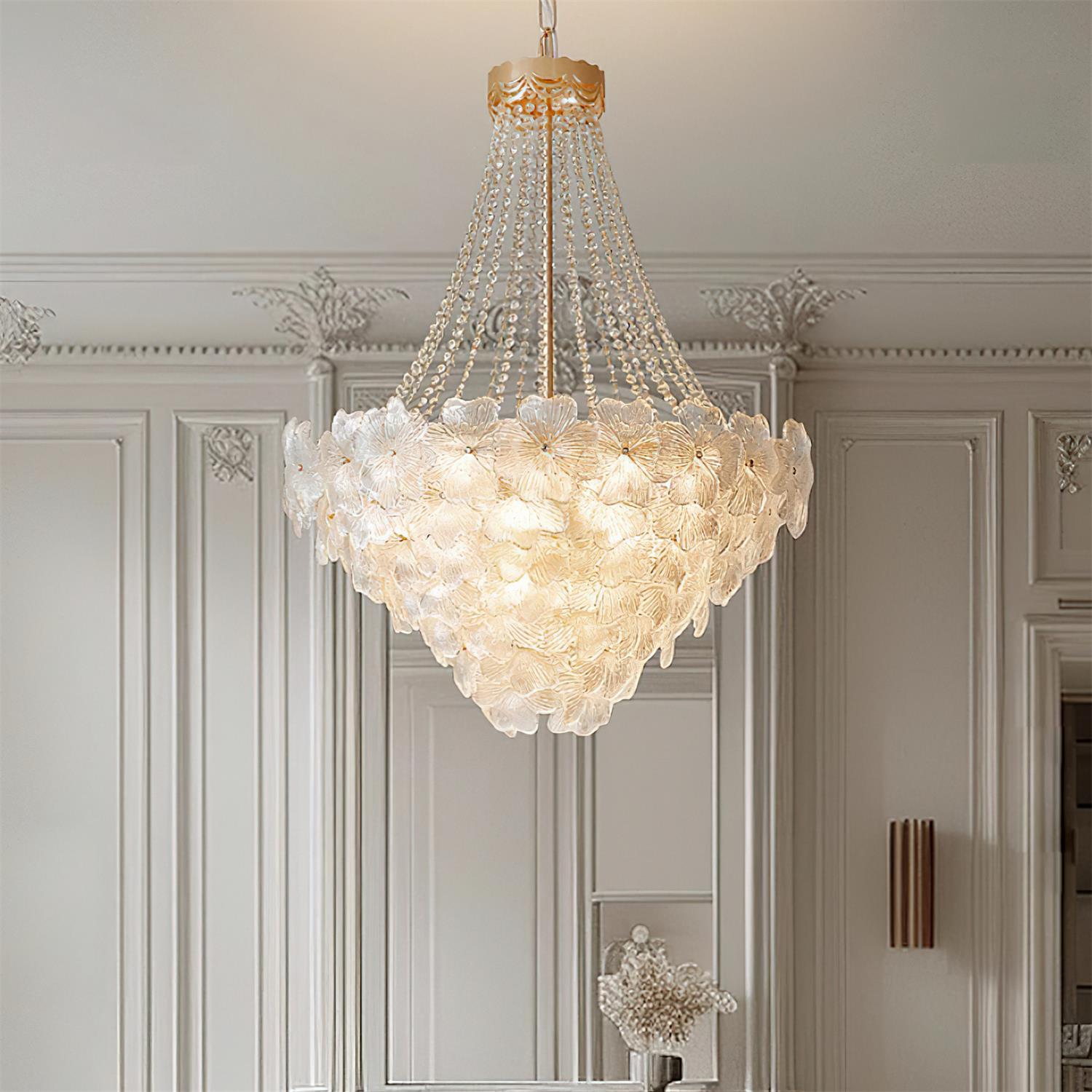 Campina Chandelier Crystal Flower Tiered - Letslighting
