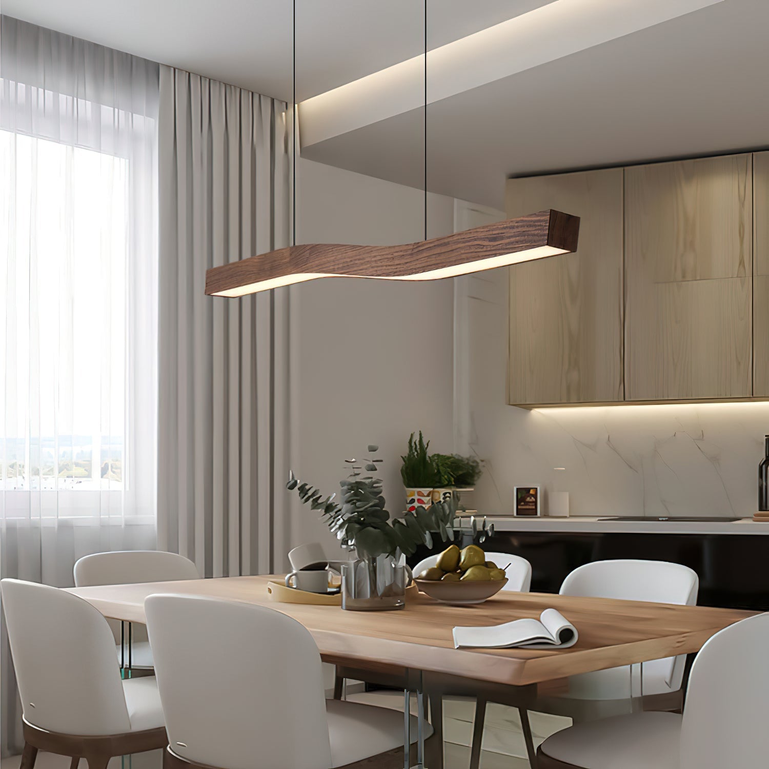 Camur Linear Pendant Light - Letslighting