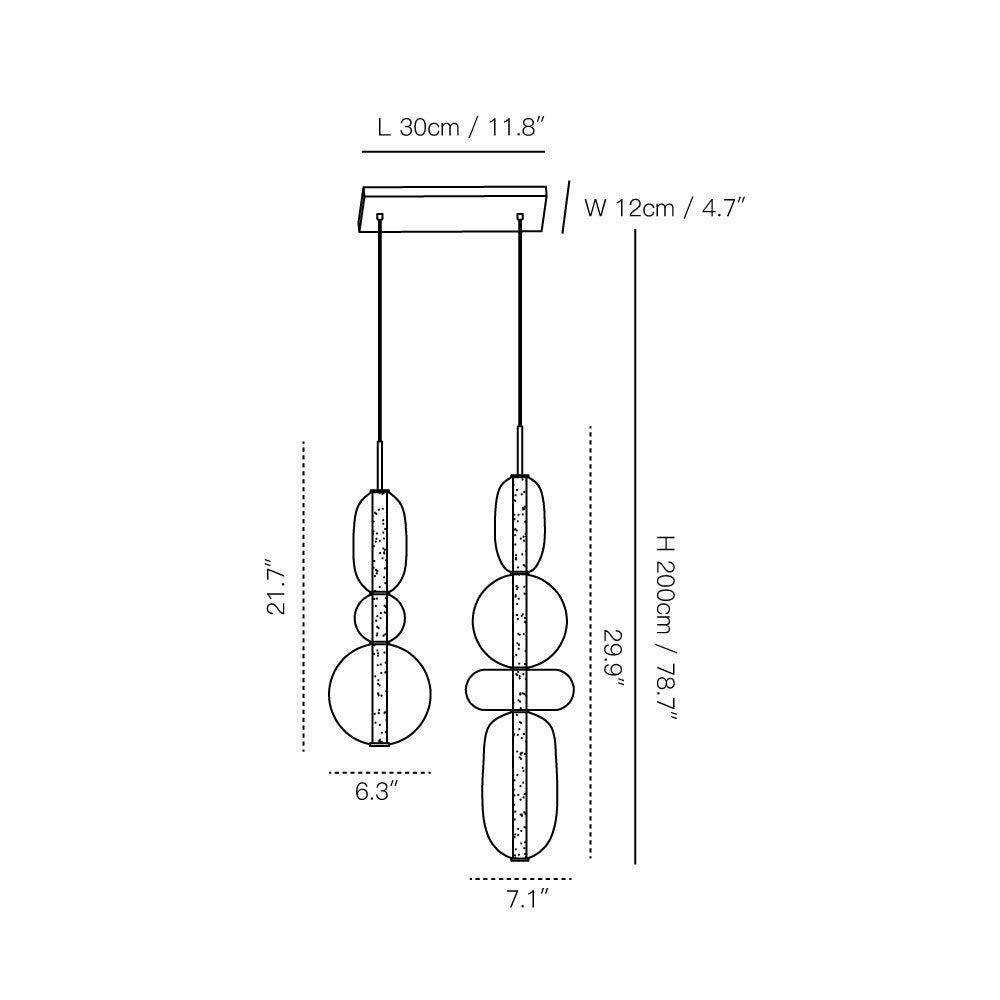 Cunorara Premium Art Stained Glass Chandelier - Letslighting