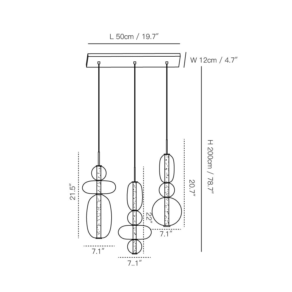 Cunorara Premium Art Stained Glass Chandelier - Letslighting