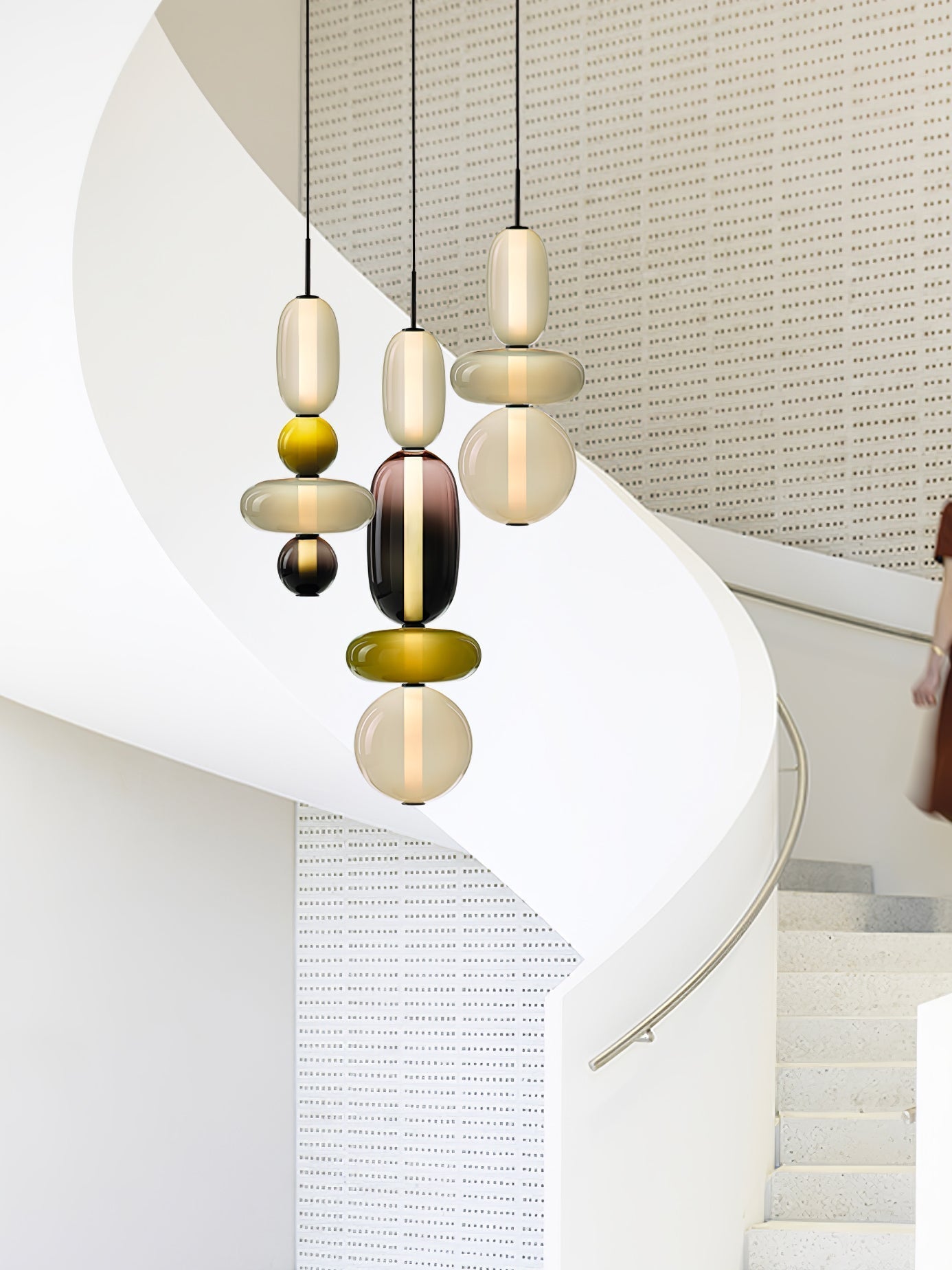 Noxic Glass Acrylic Artistic Pendant Light - Letslighting