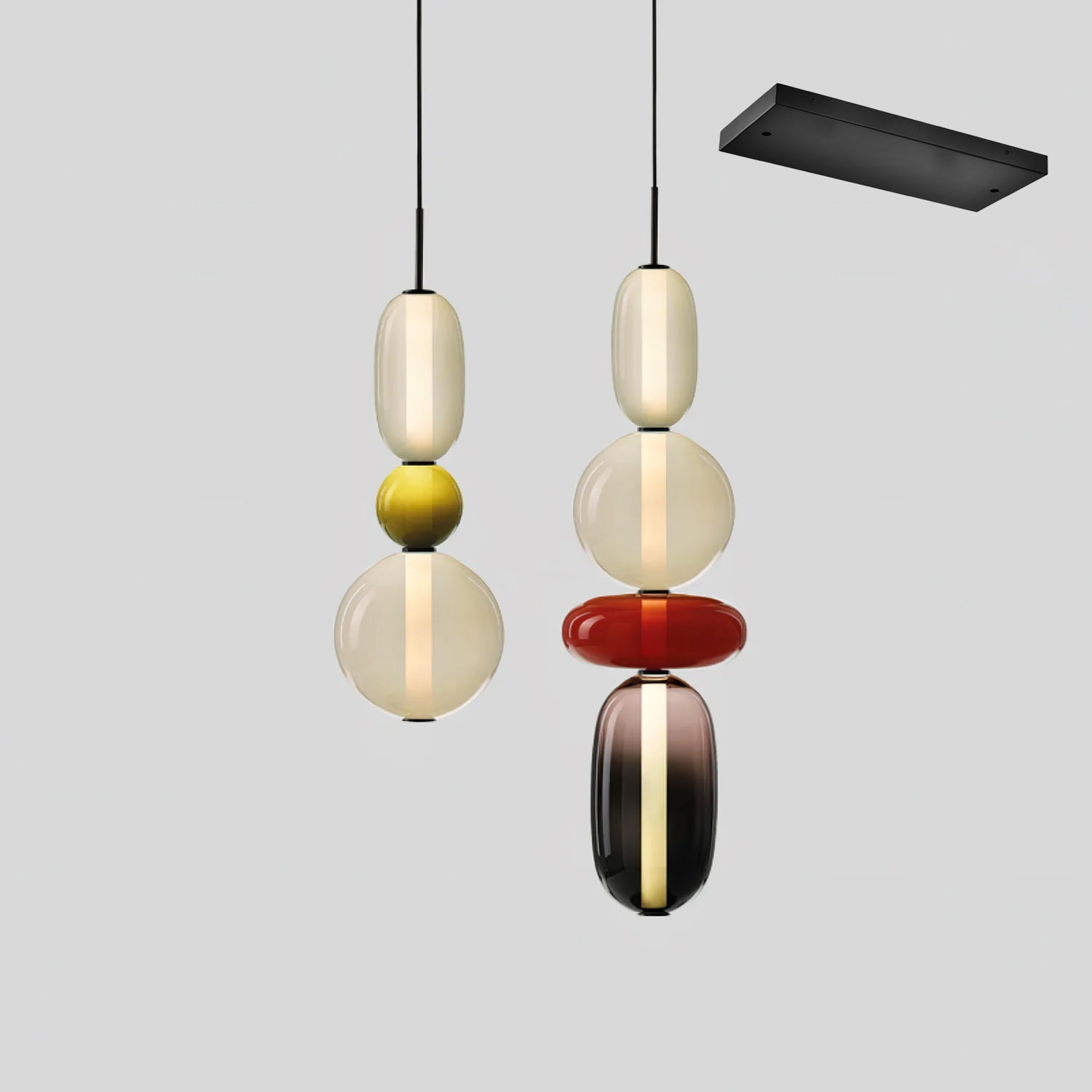 Noxic Glass Acrylic Artistic Pendant Light - Letslighting