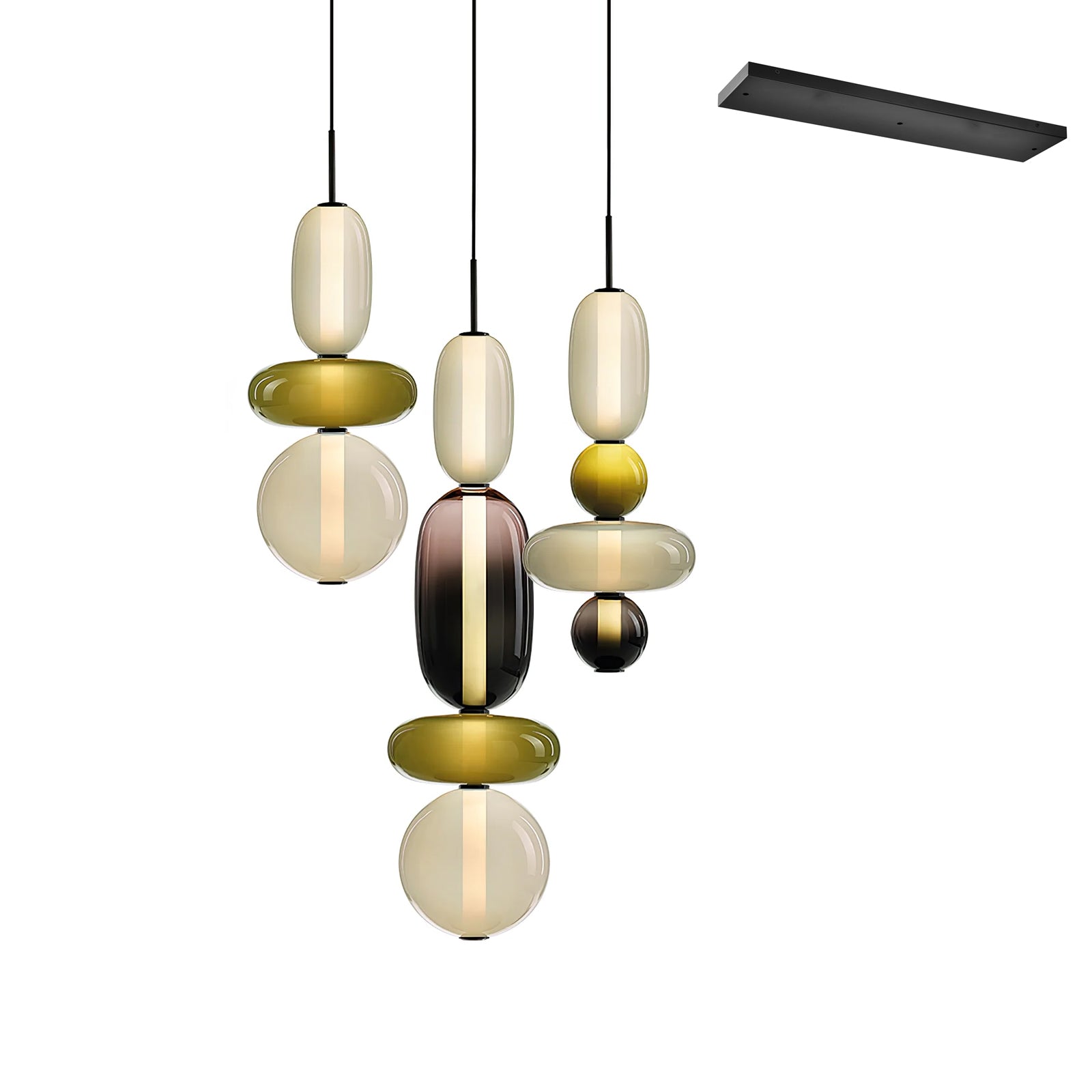 Noxic Glass Acrylic Artistic Pendant Light - Letslighting
