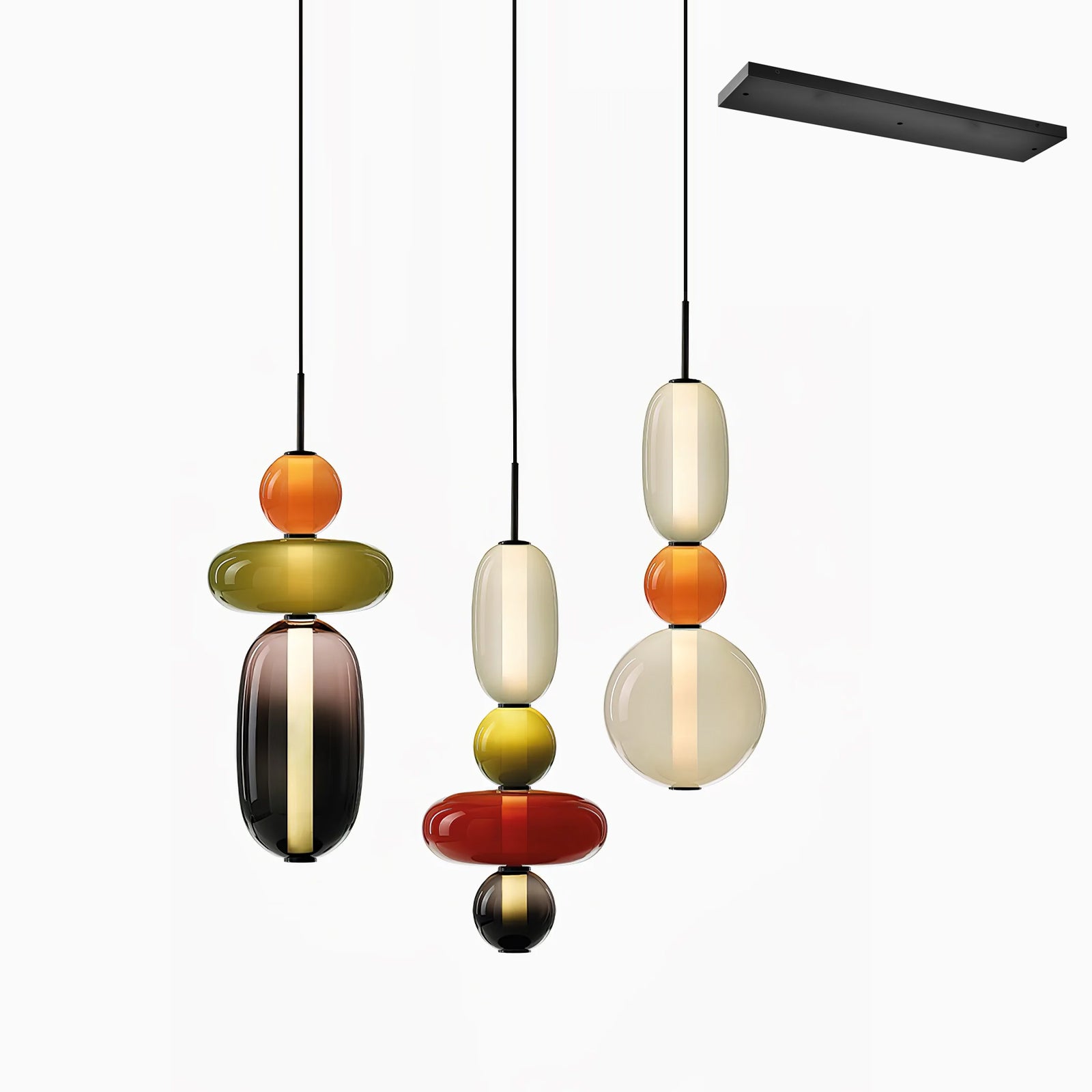 Noxic Glass Acrylic Artistic Pendant Light - Letslighting
