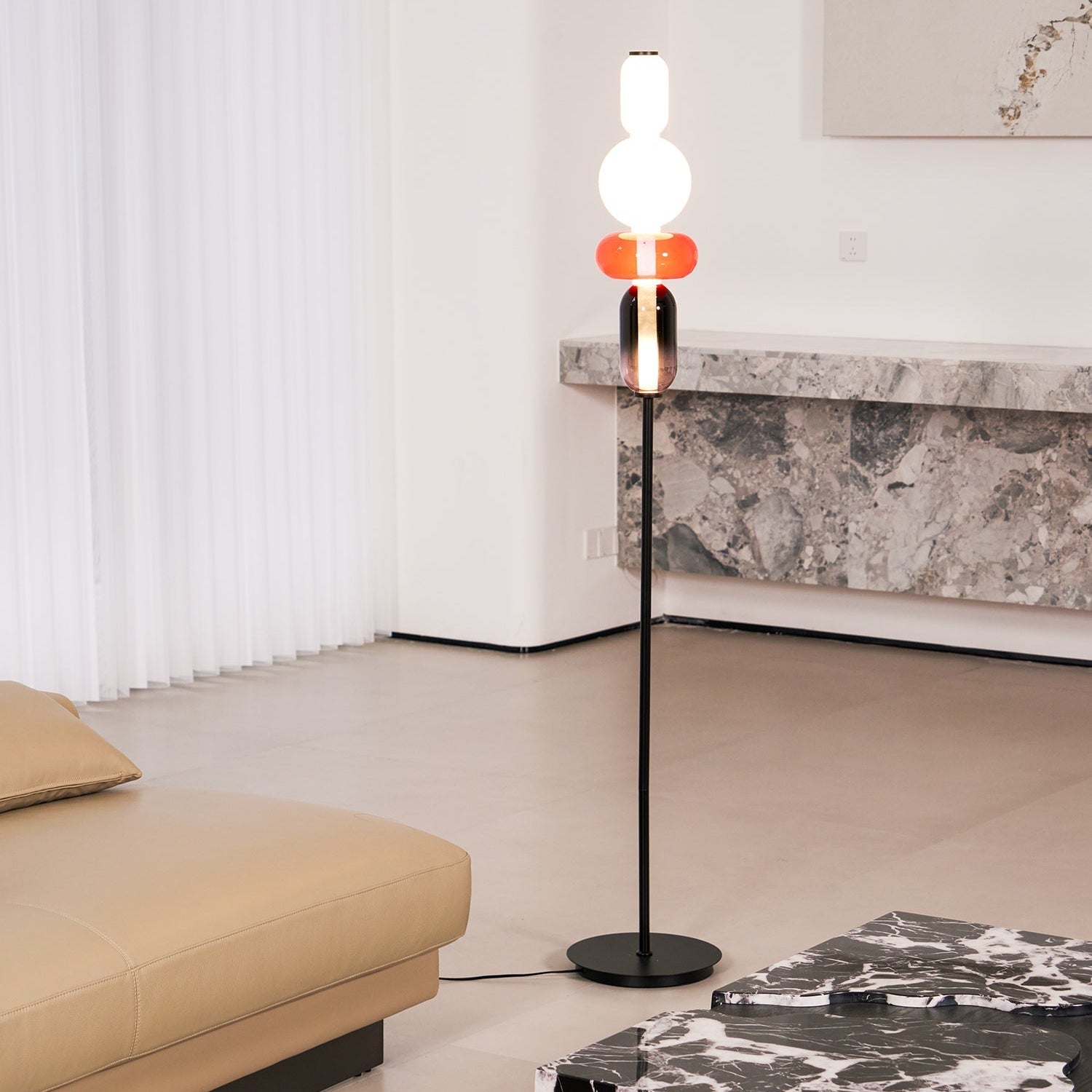 Lustra Floor Light Candiedplayful Glass - Letslighting