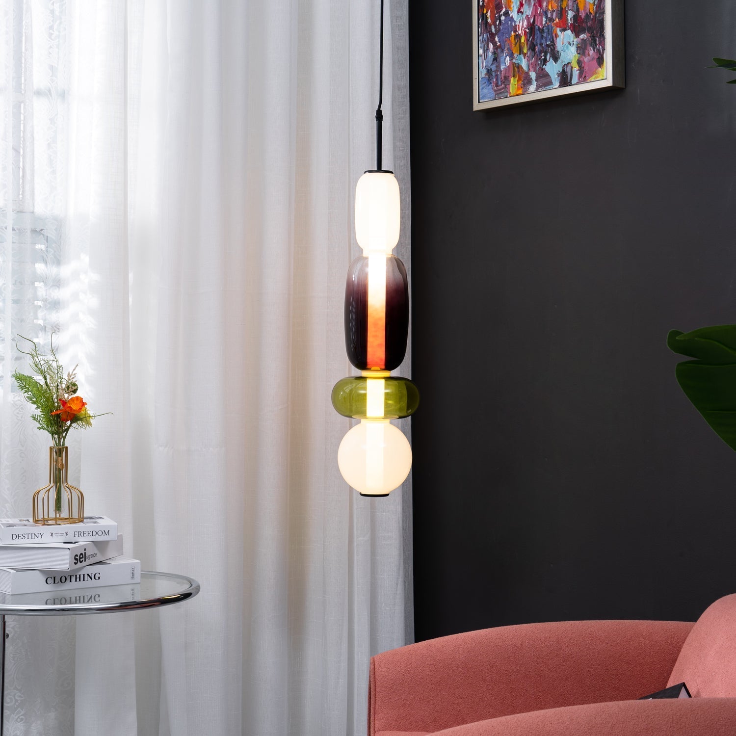 Orba Candied Glass Pendant Light - Letslighting
