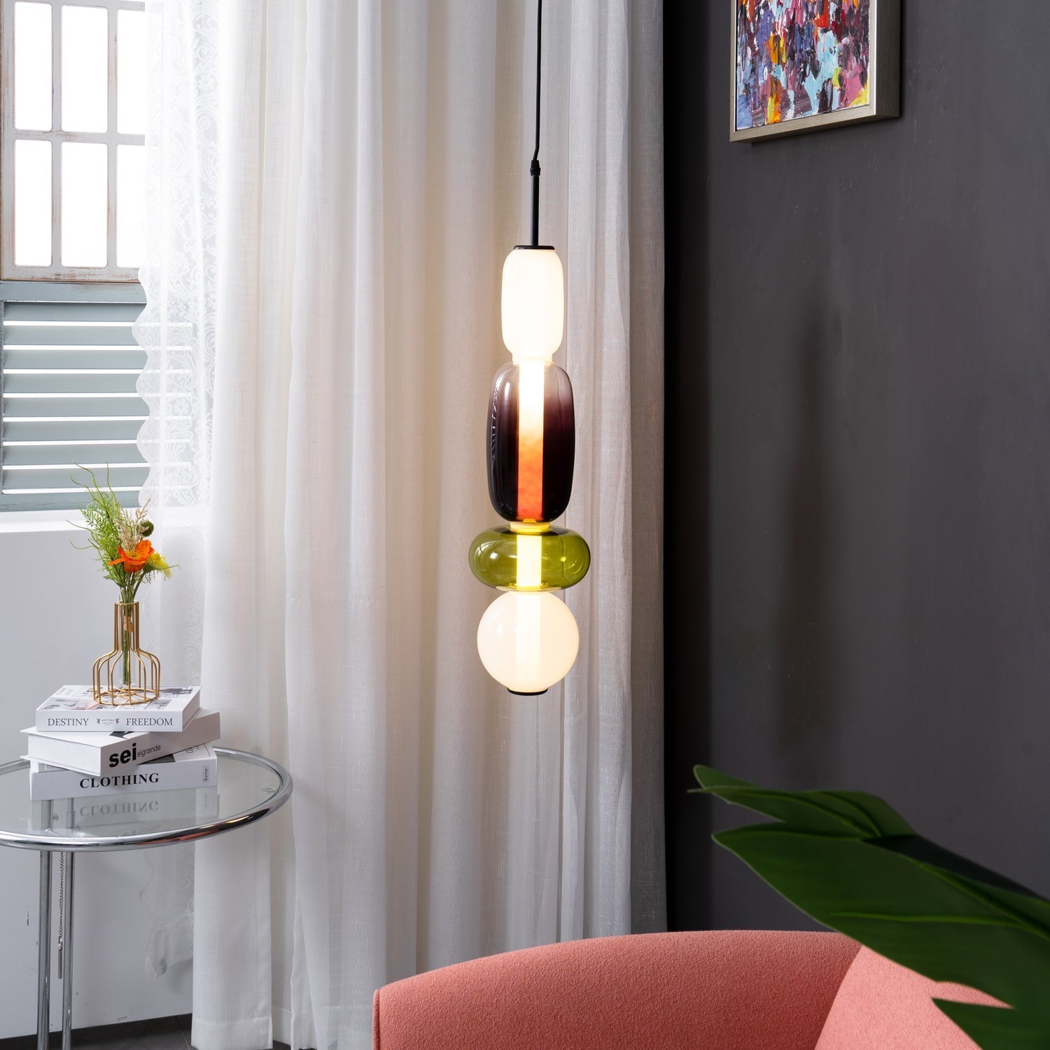 Orba Candied Glass Pendant Light - Letslighting