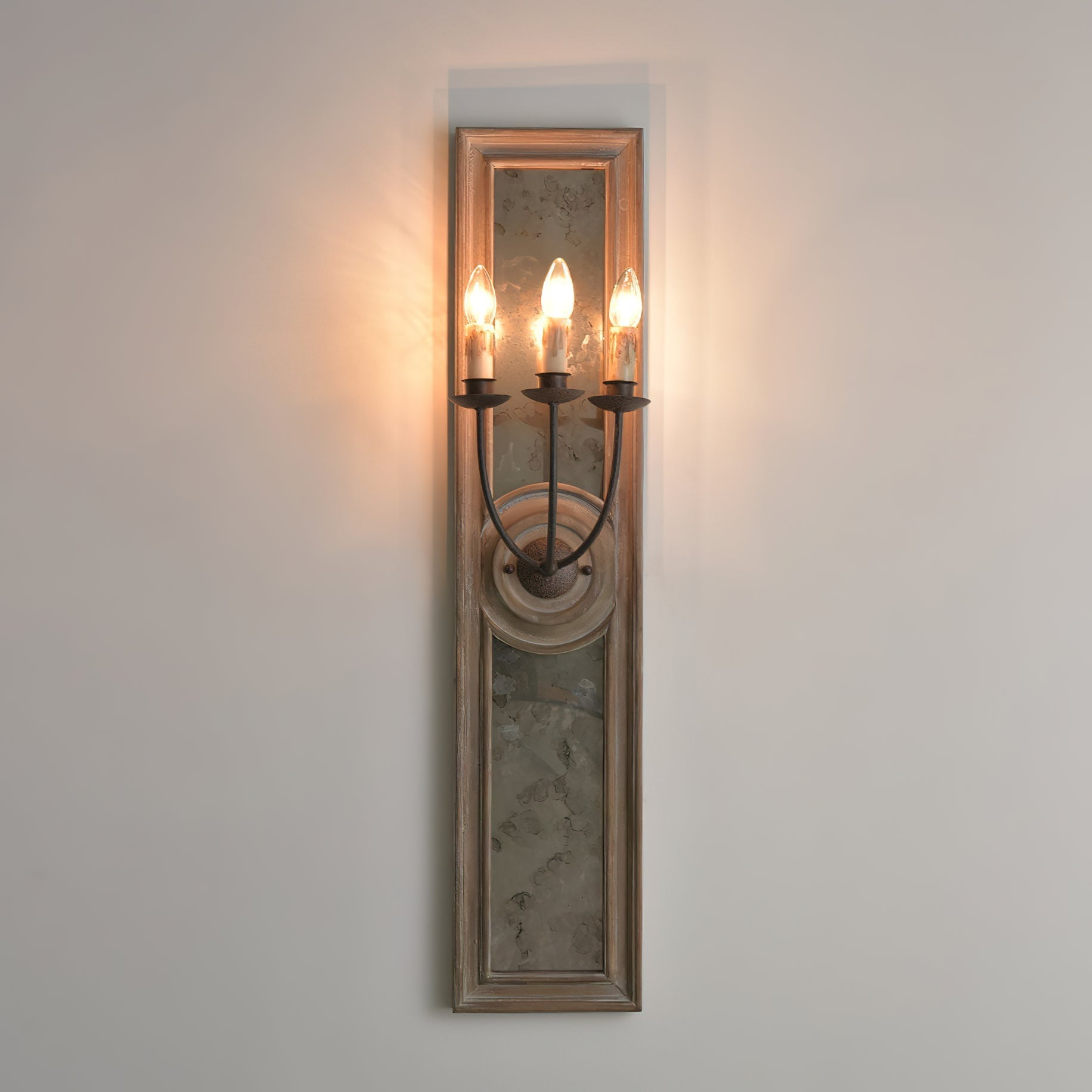 Phasis 3-Light Mirrored Elegance Vintage Sconce Wall Lamp - Letslighting