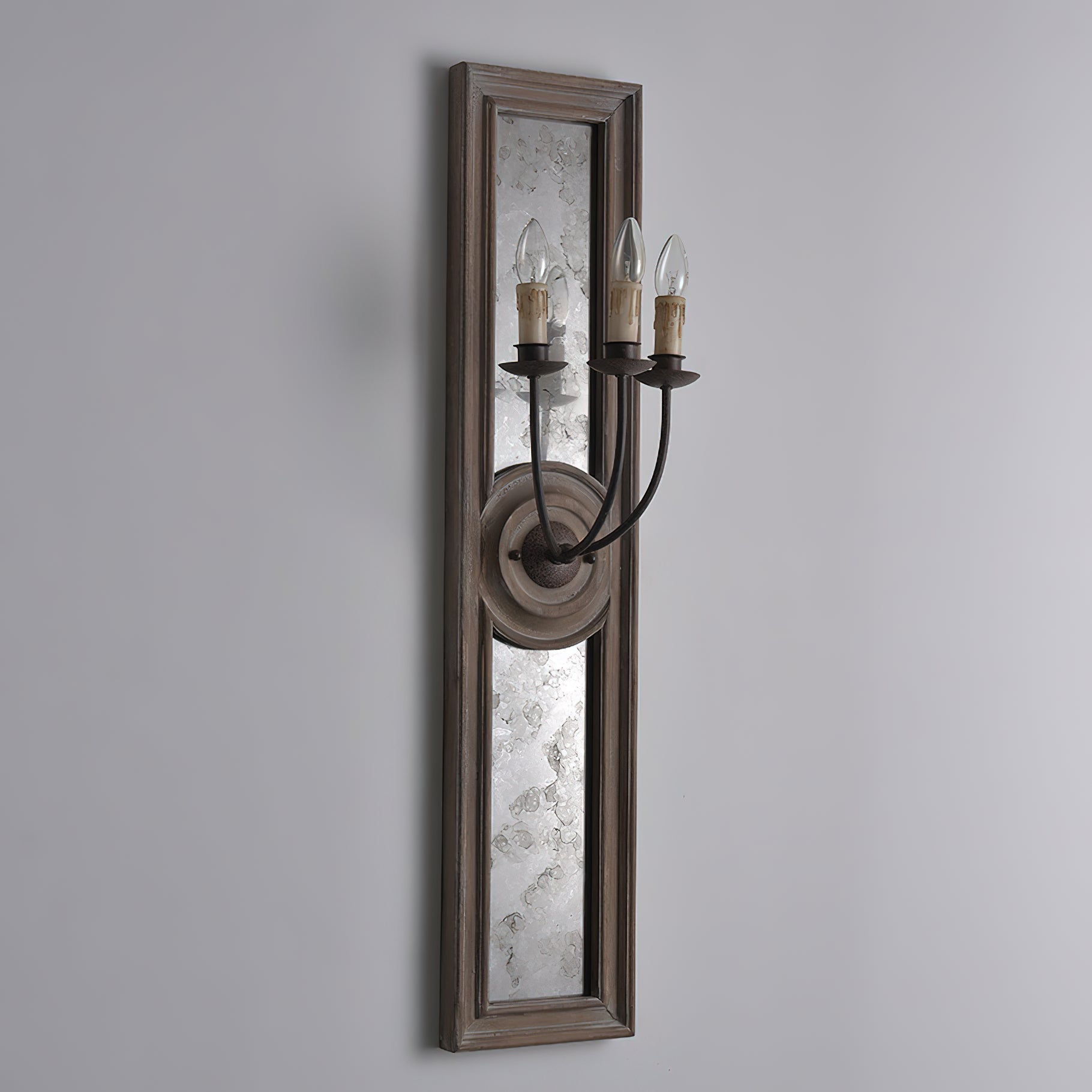 Phasis 3-Light Mirrored Elegance Vintage Sconce Wall Lamp - Letslighting