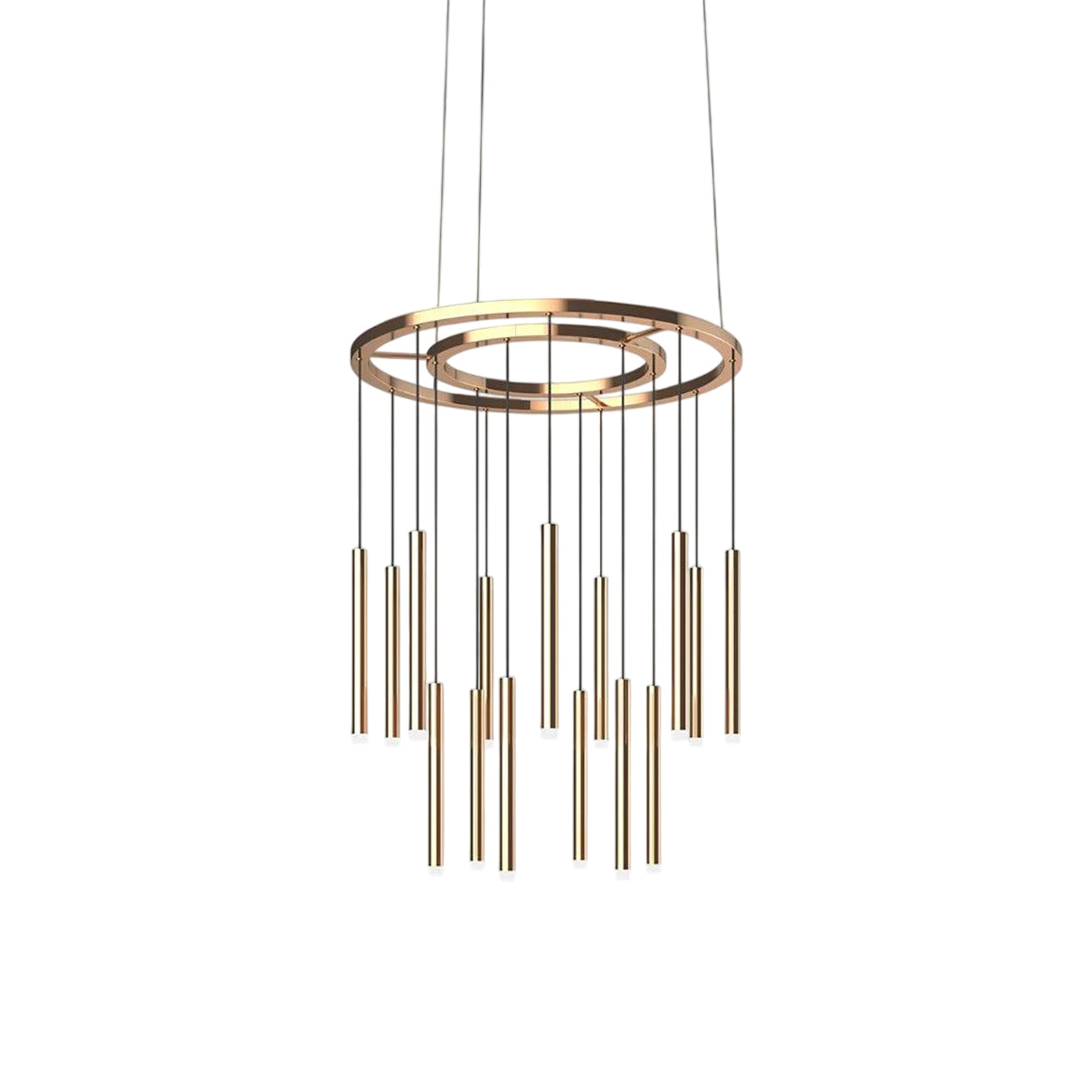 Quint Modern Minimalist Brass Acrylic Chandelier - Letslighting