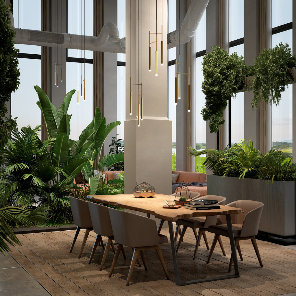 Quint Modern Minimalist Brass Acrylic Chandelier - Letslighting