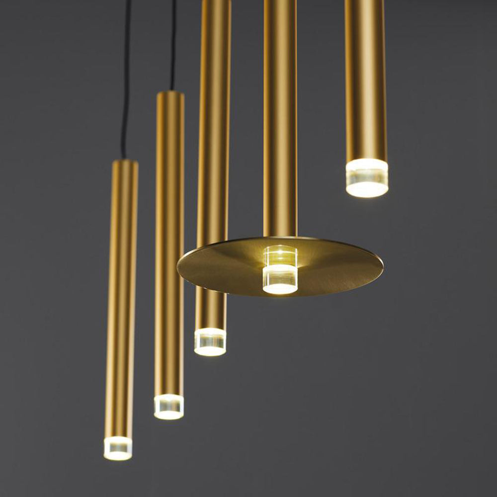 Quint Modern Minimalist Brass Acrylic Chandelier - Letslighting