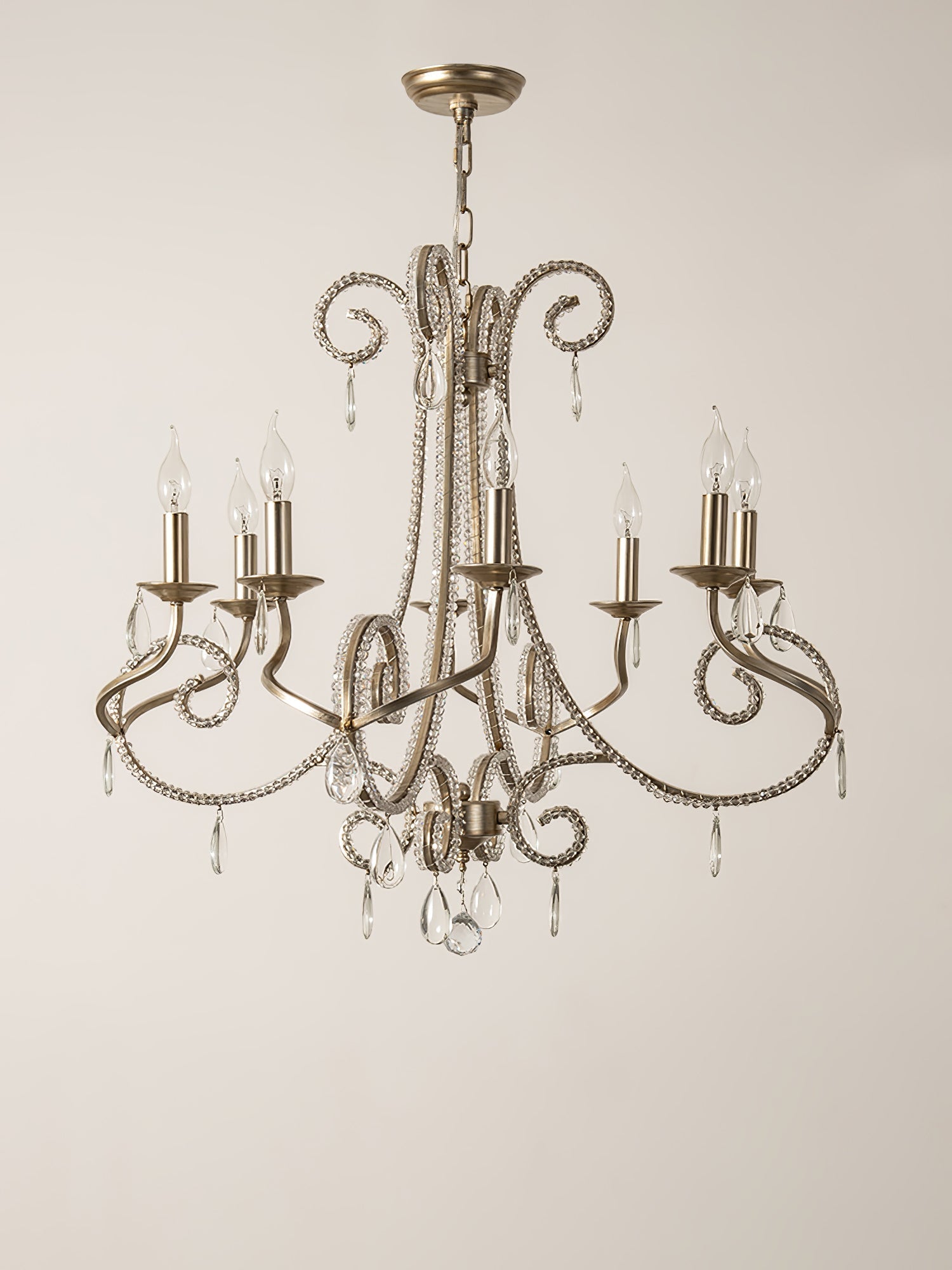 Elysara Crystal Candle Chandelier - Letslighting
