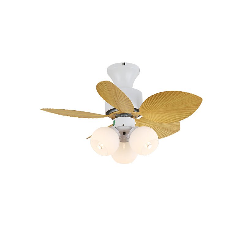 Liora Colorful Glass Ceiling Fan Light - Letslighting