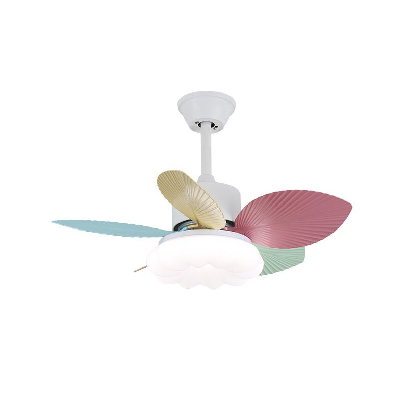 Liora Colorful Glass Ceiling Fan Light - Letslighting
