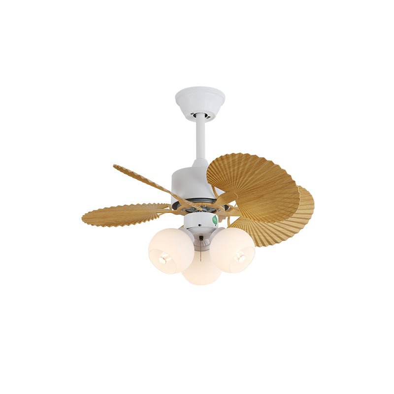 Liora Colorful Glass Ceiling Fan Light - Letslighting