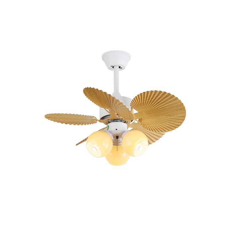 Liora Colorful Glass Ceiling Fan Light - Letslighting
