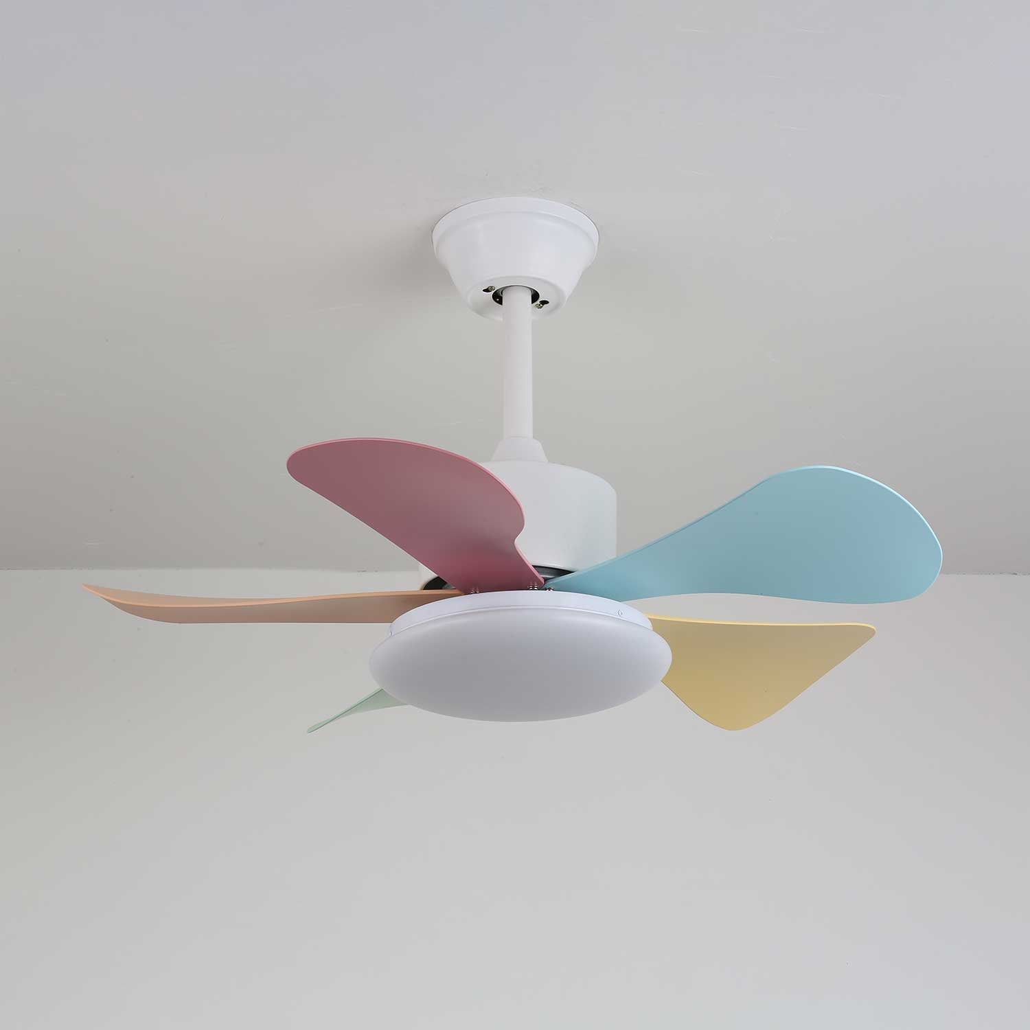 Liora Colorful Glass Ceiling Fan Light - Letslighting