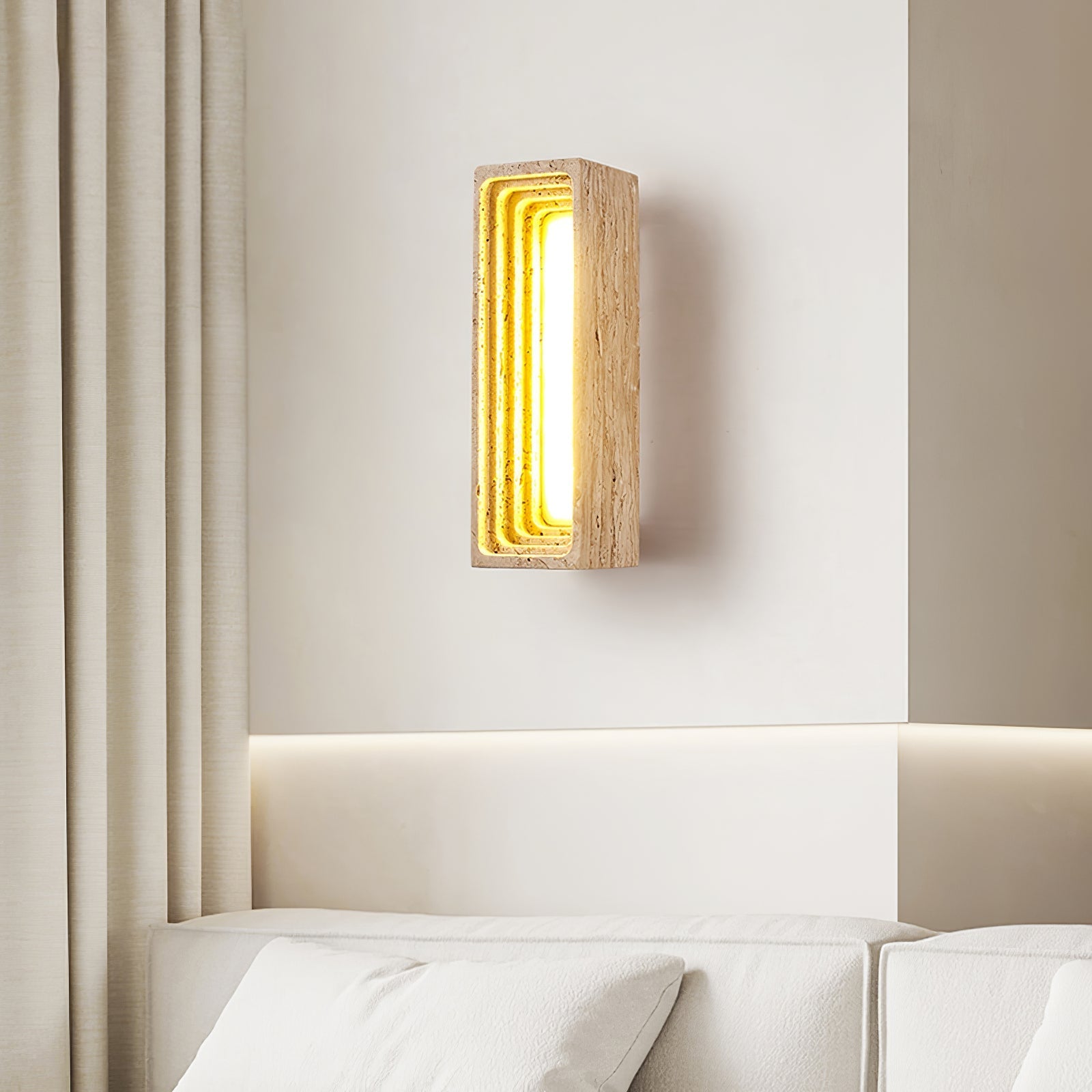 Atheila Travertine Wall Light