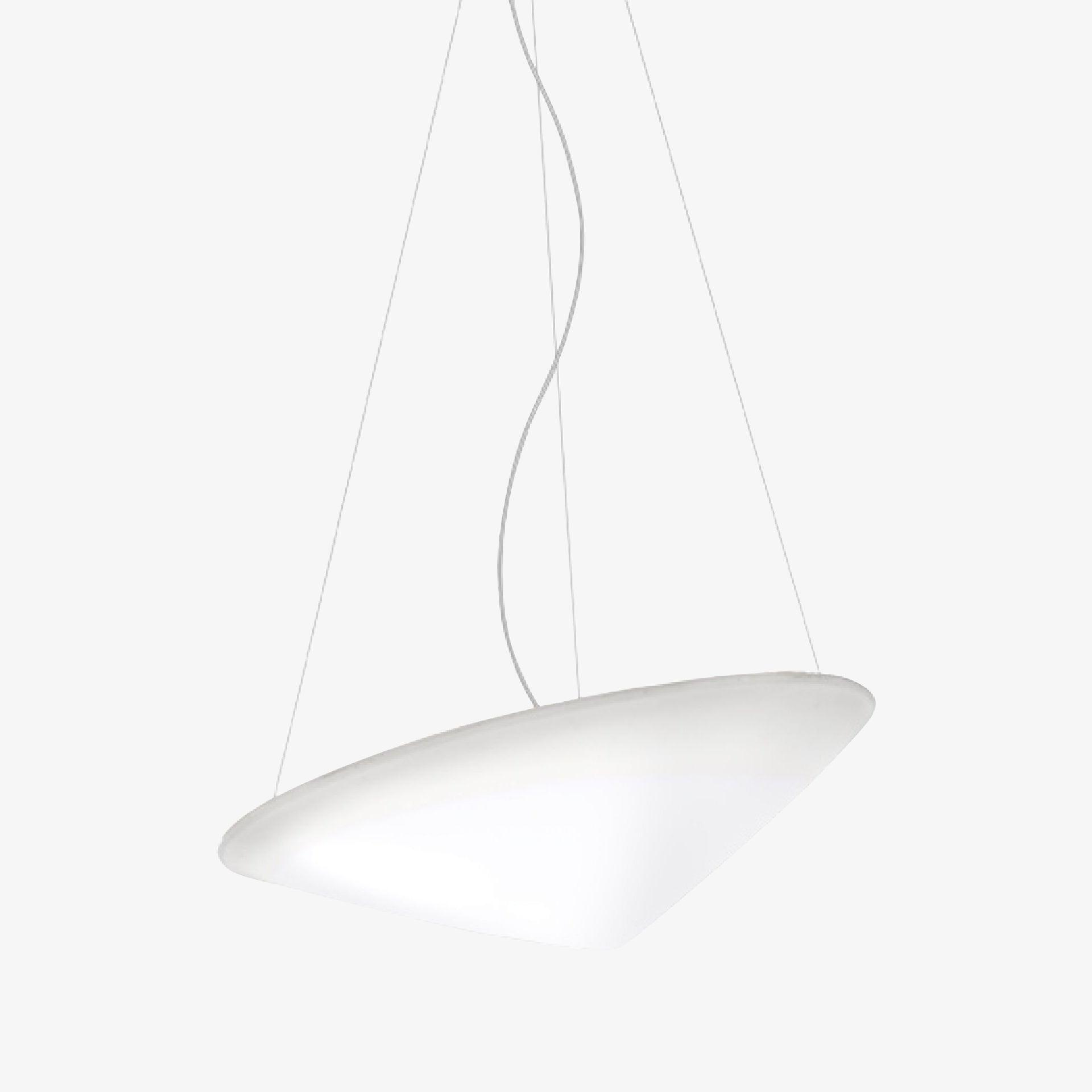 Solara Pendant Lamp Polyethylene Tilted Hat Minimalist - Letslighting