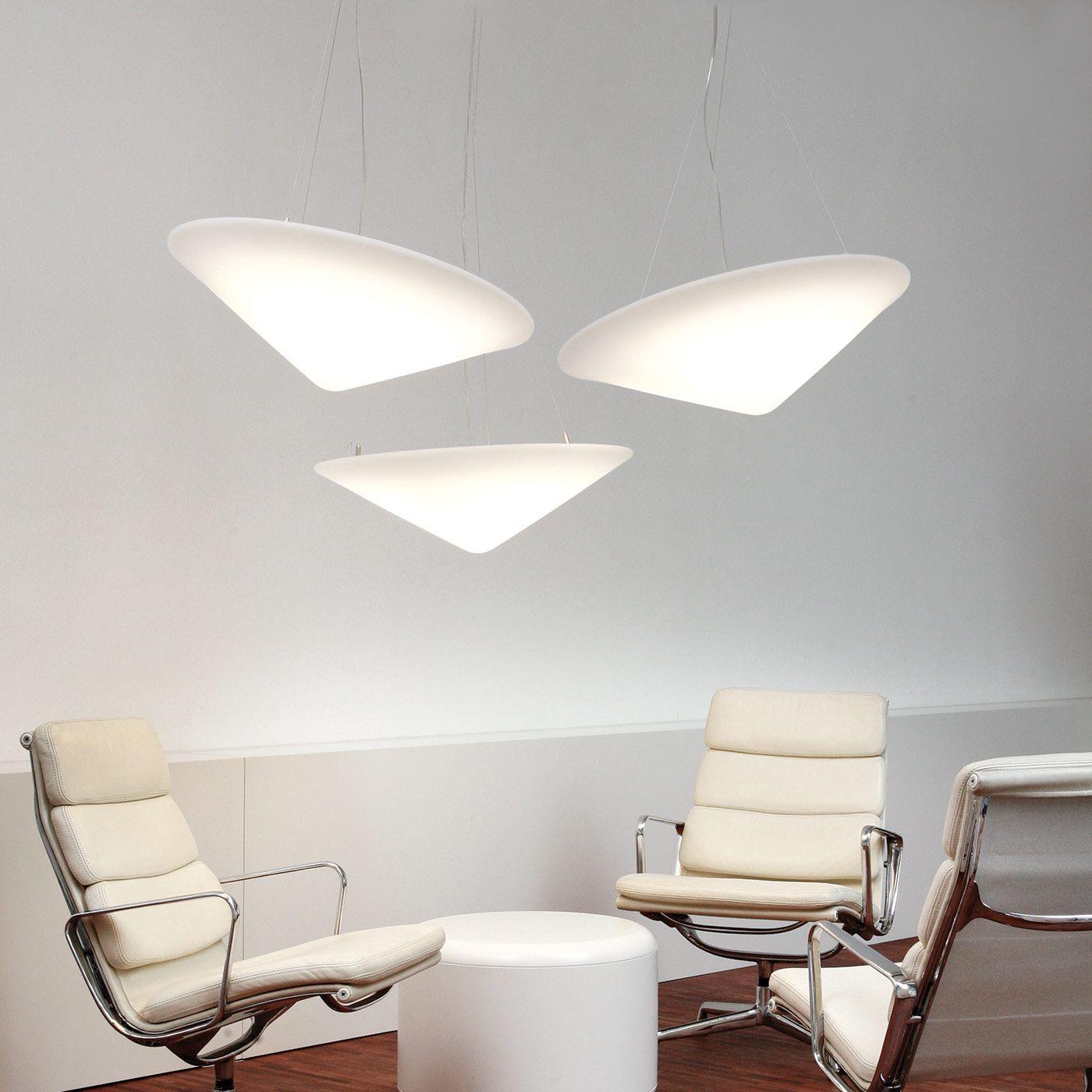 Solara Pendant Lamp Polyethylene Tilted Hat Minimalist - Letslighting