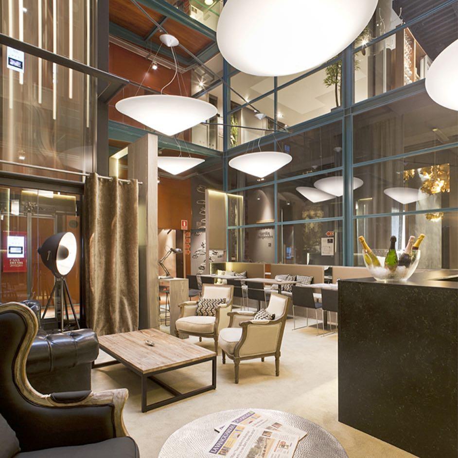 Solara Pendant Lamp Polyethylene Tilted Hat Minimalist - Letslighting