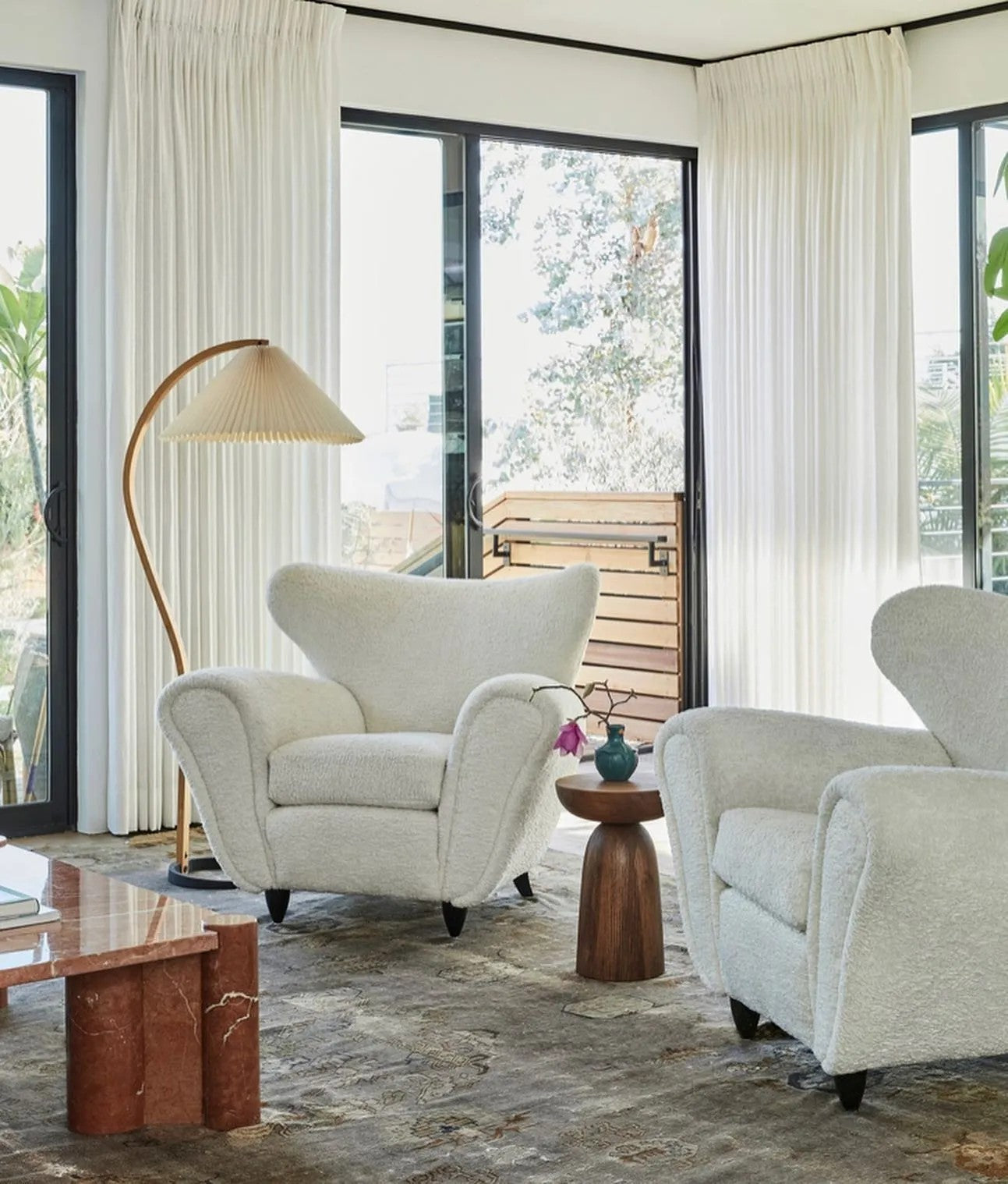 Viaro Wood Floor Lamp - Letslighting